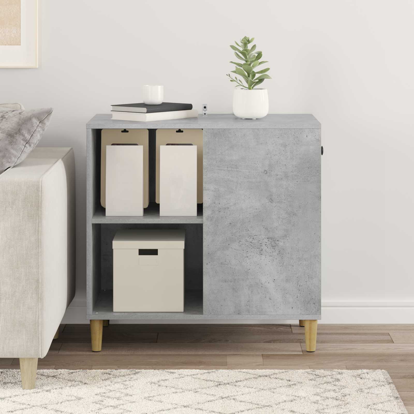 Kattenhuis Beton 72 x 42,5 x 70 cm Bewerkt hout is nu te koop bij PeponiXL, paradijselijk wonen!