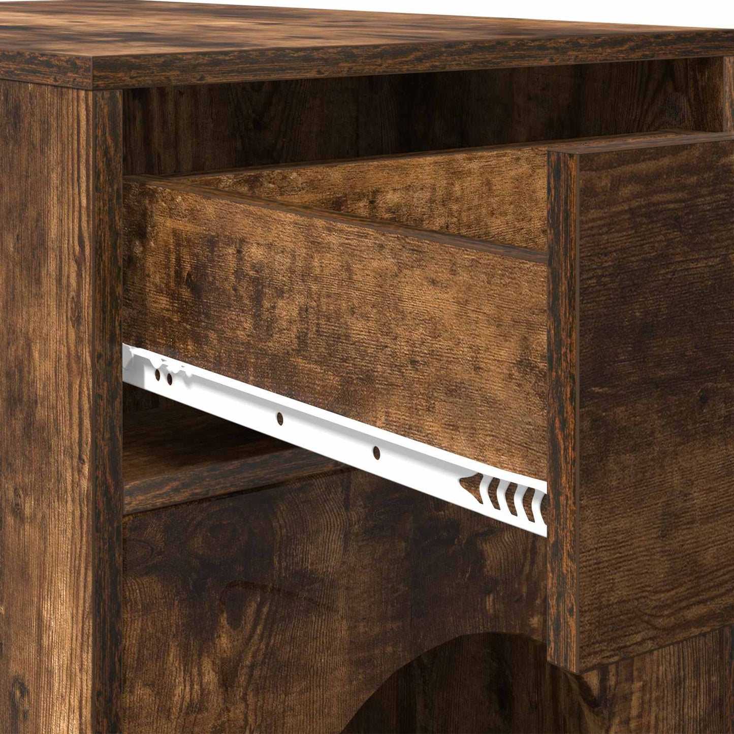 Kattenhuis Gerookt eiken 72 x 42,5 x 70 cm Bewerkt hout is nu te koop bij PeponiXL, paradijselijk wonen!