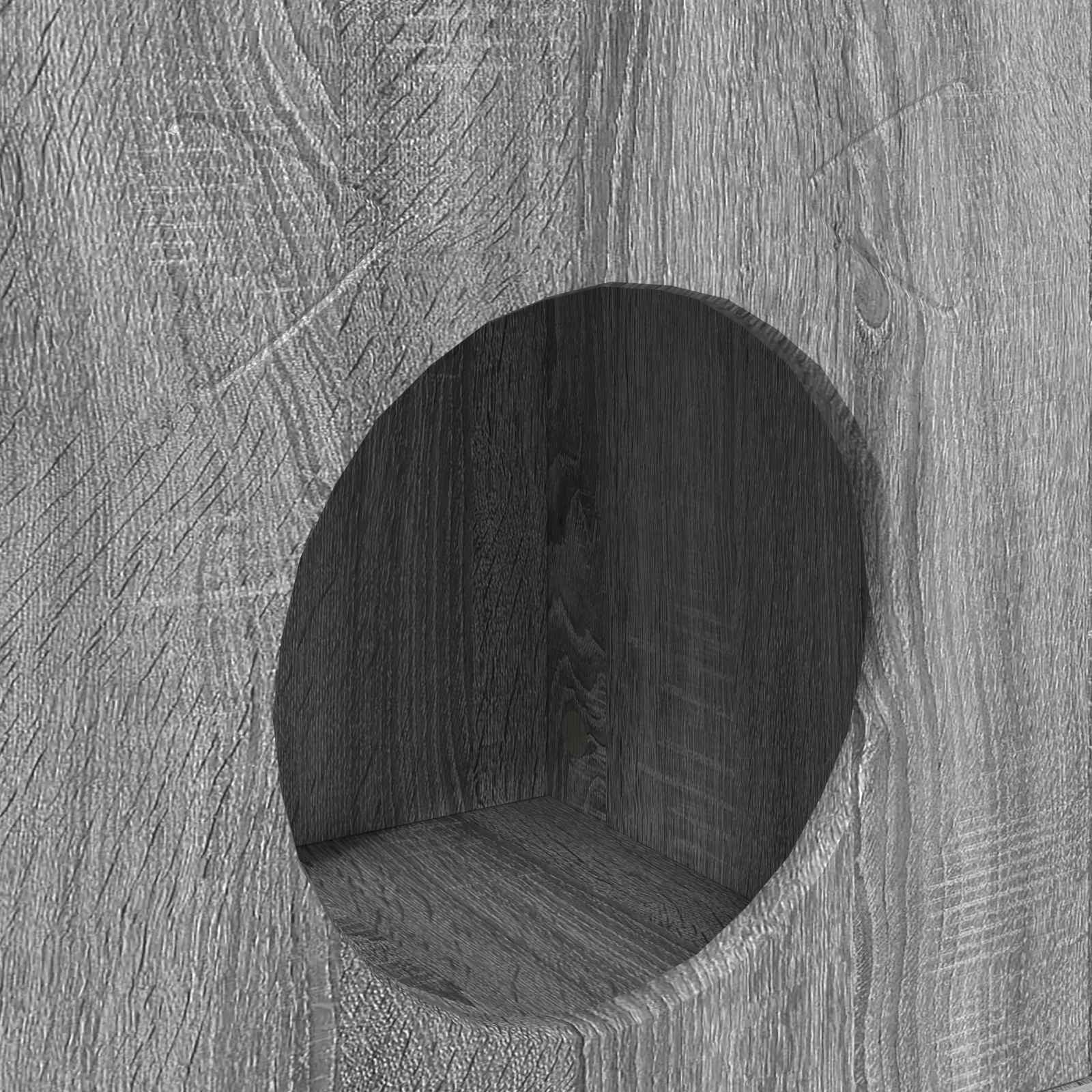 Kattenhuis Grijs Sonoma 72 x 42,5 x 70 cm Bewerkt hout is nu te koop bij PeponiXL, paradijselijk wonen!