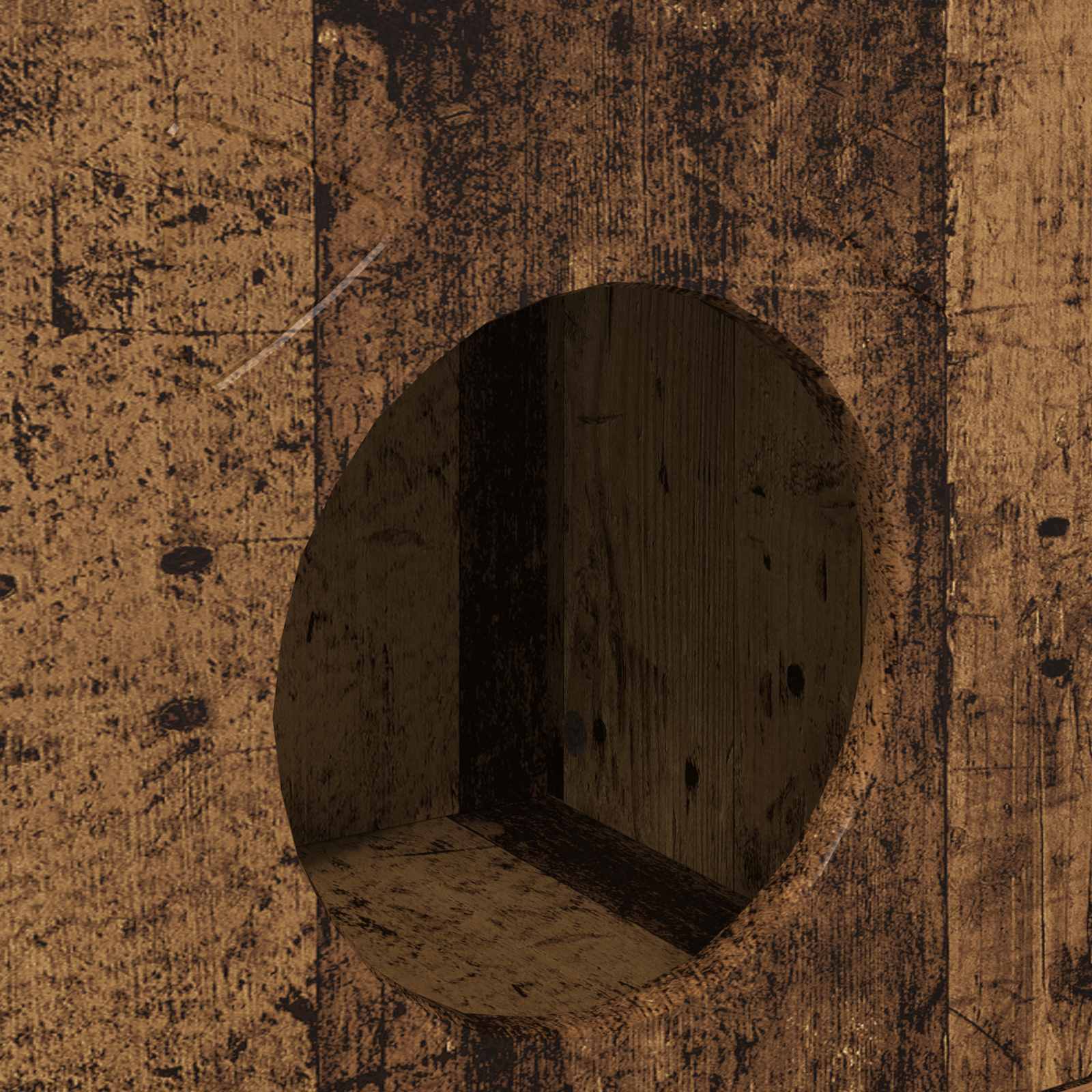 Kattenhuis Oudhout 72 x 42,5 x 70 cm Bewerkt hout is nu te koop bij PeponiXL, paradijselijk wonen!