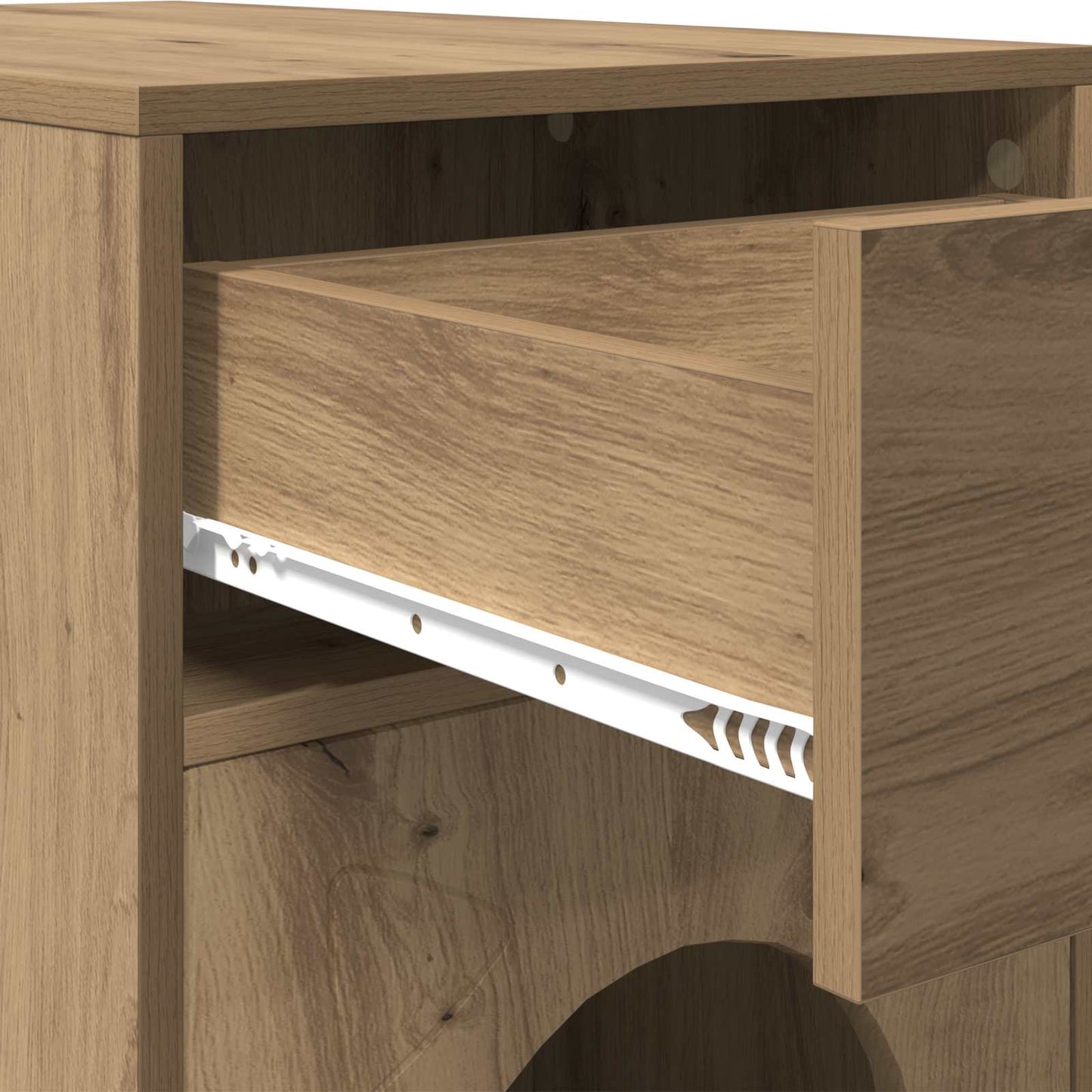 Kattenhuis Ambachtelijk eiken 72 x 42,5 x 70 cm Bewerkt hout is nu te koop bij PeponiXL, paradijselijk wonen!