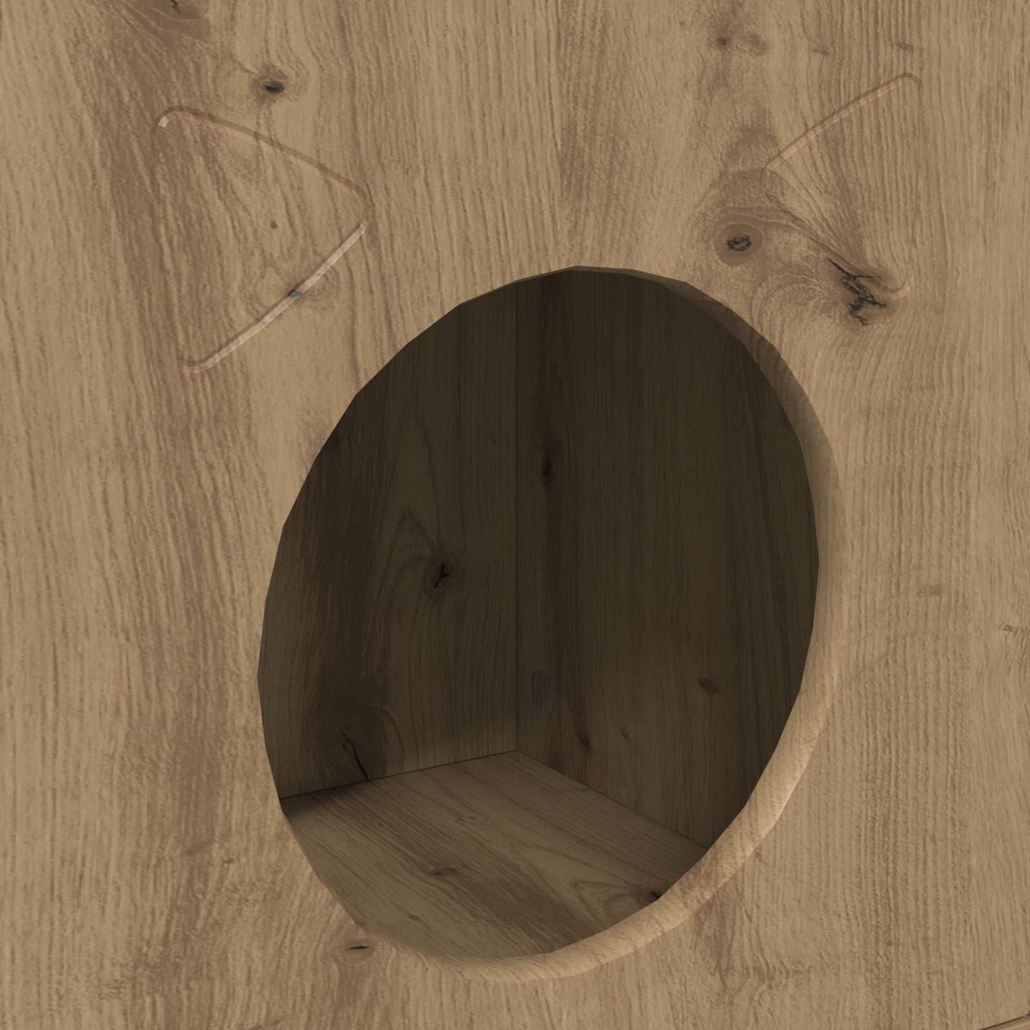 Kattenhuis Ambachtelijk eiken 72 x 42,5 x 70 cm Bewerkt hout is nu te koop bij PeponiXL, paradijselijk wonen!