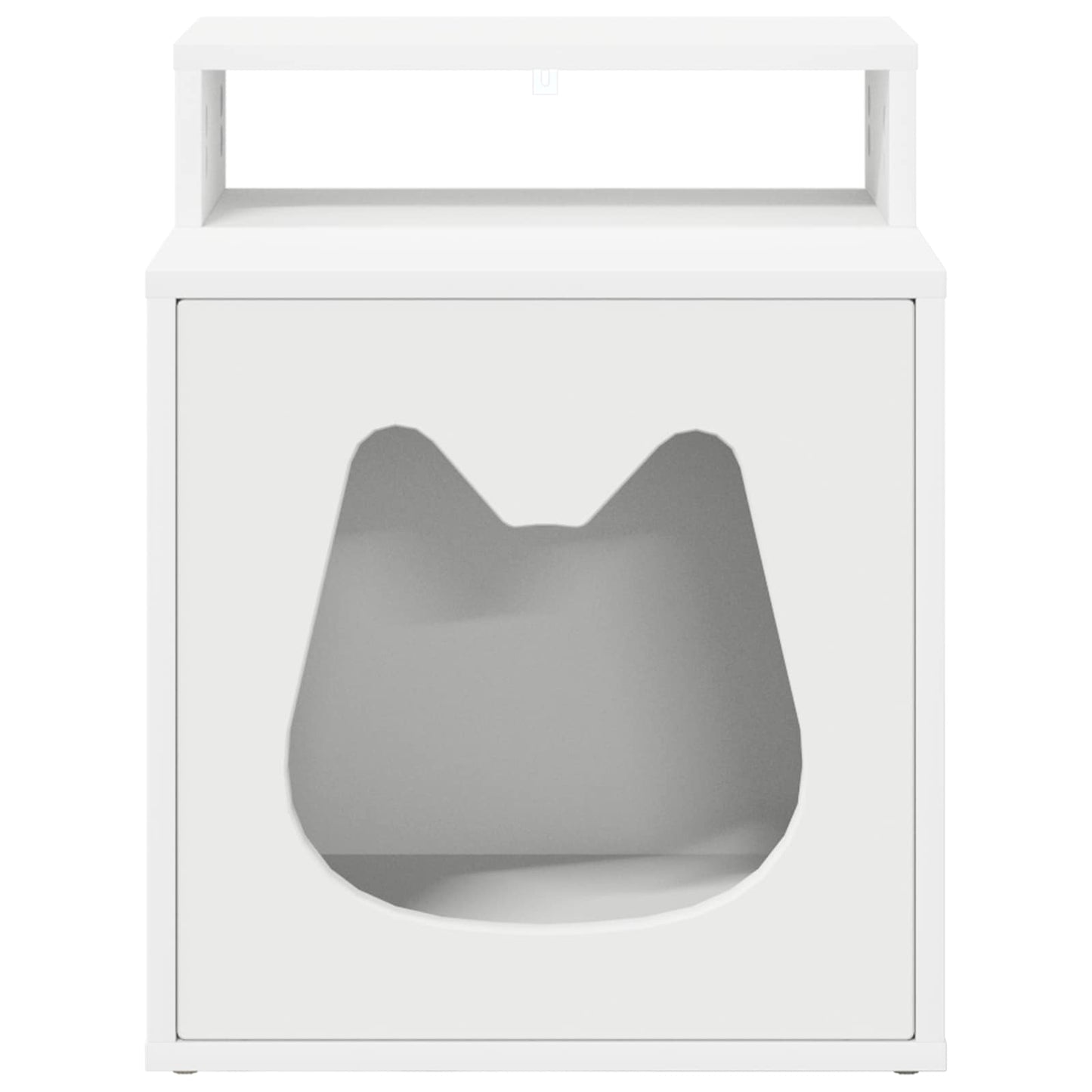 Kattenhuis Wit 42,5 x 40 x 53,5 cm Bewerkt hout is nu te koop bij PeponiXL, paradijselijk wonen!