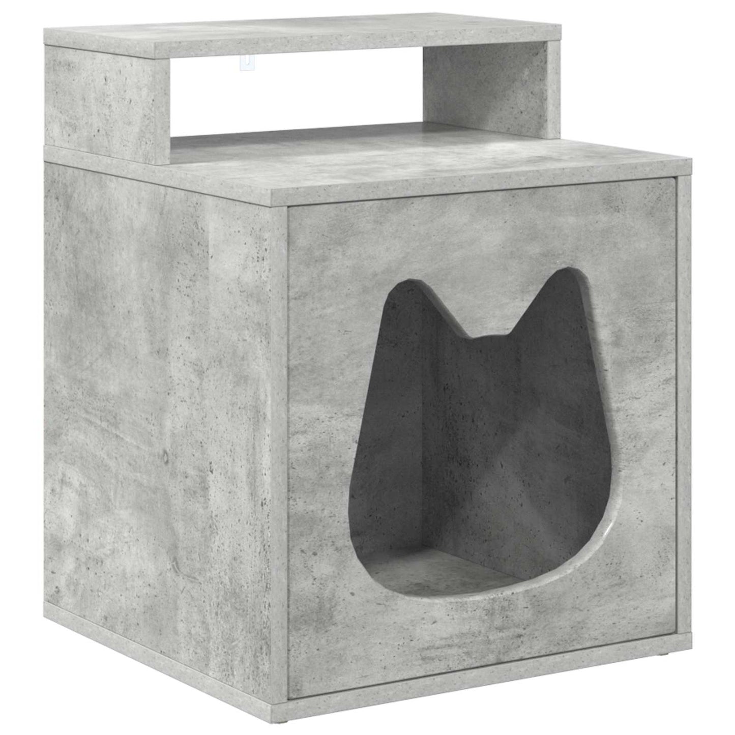 Kattenhuis Beton 42,5 x 40 x 53,5 cm Bewerkt hout is nu te koop bij PeponiXL, paradijselijk wonen!