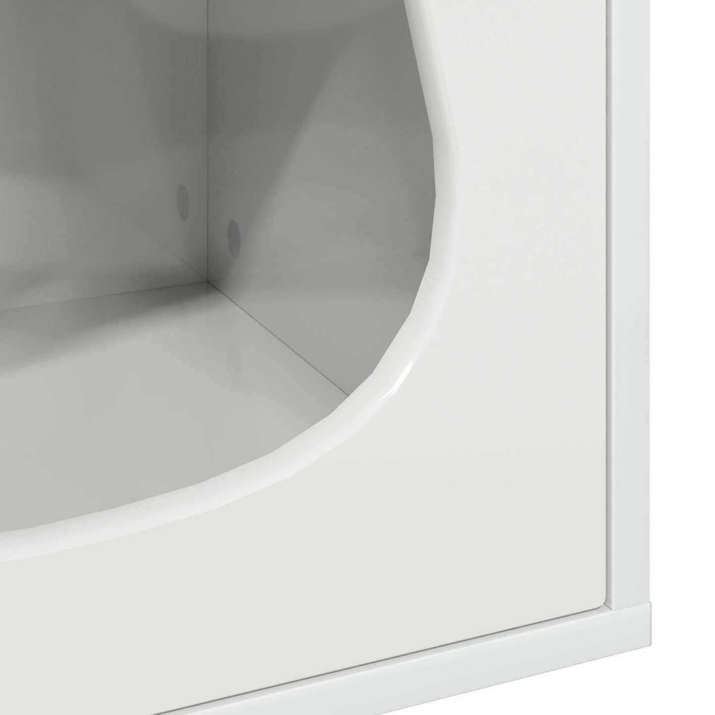 Kattenhuis Glanzend Wit 42,5 x 40 x 53,5 cm Bewerkt hout is nu te koop bij PeponiXL, paradijselijk wonen!