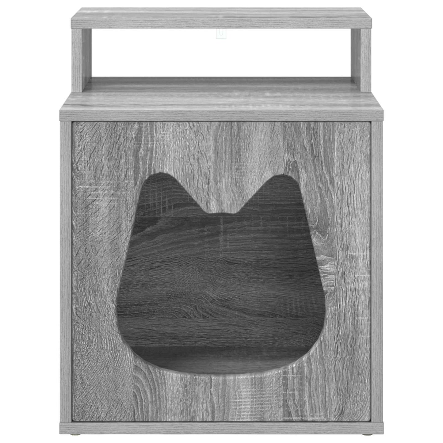 Kattenhuis Grijs Sonoma 42,5 x 40 x 53,5 cm Bewerkt hout is nu te koop bij PeponiXL, paradijselijk wonen!