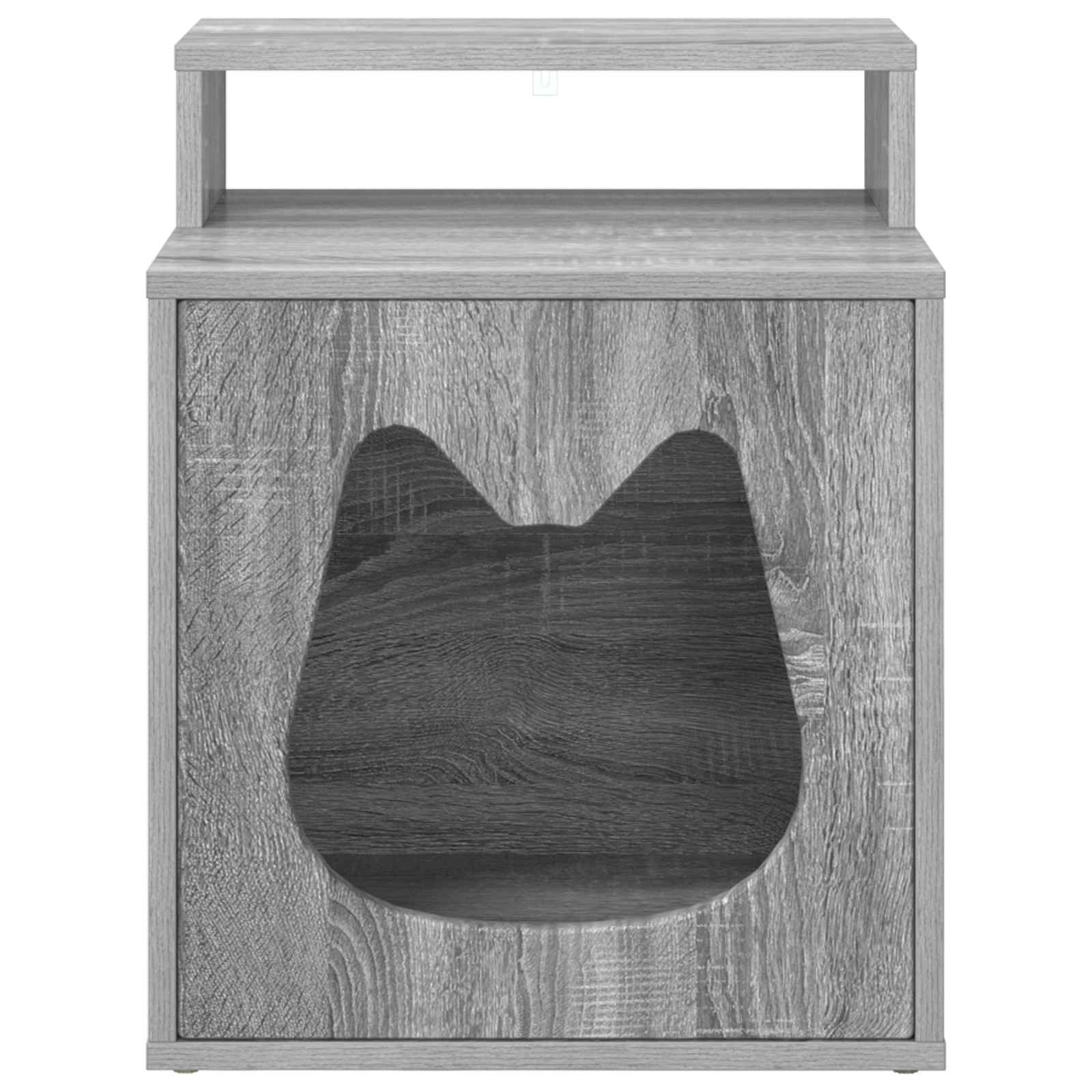 Kattenhuis Grijs Sonoma 42,5 x 40 x 53,5 cm Bewerkt hout is nu te koop bij PeponiXL, paradijselijk wonen!