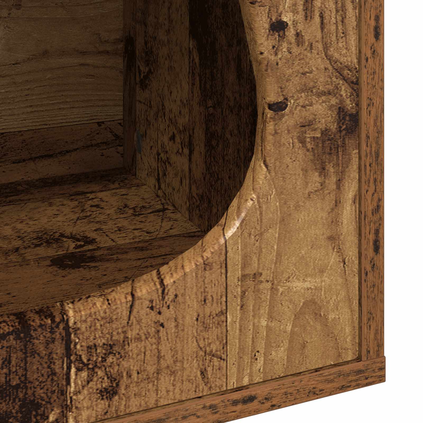 Kattenhuis Oudhout 42,5 x 40 x 53,5 cm Bewerkt hout is nu te koop bij PeponiXL, paradijselijk wonen!