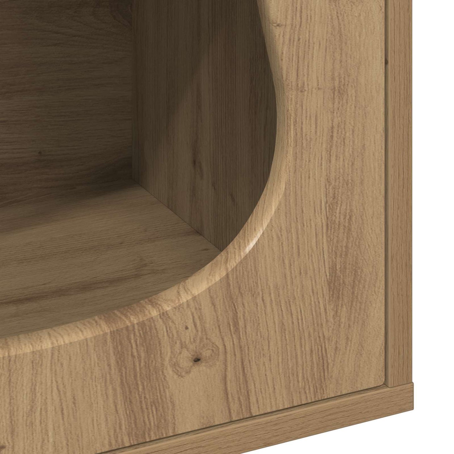 Kattenhuis Ambachtelijk eiken 42,5 x 40 x 53,5 cm Bewerkt hout