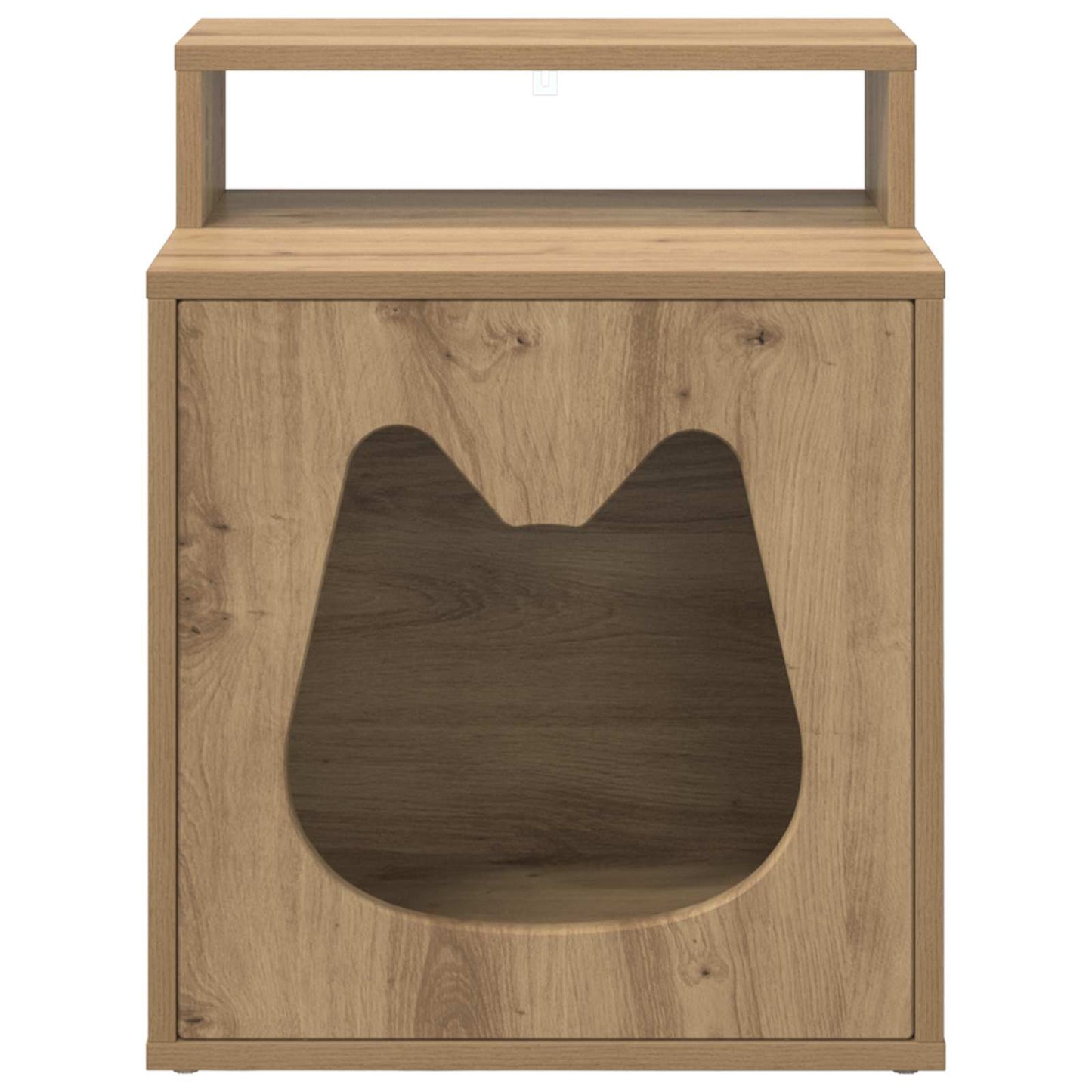 Kattenhuis Ambachtelijk eiken 42,5 x 40 x 53,5 cm Bewerkt hout