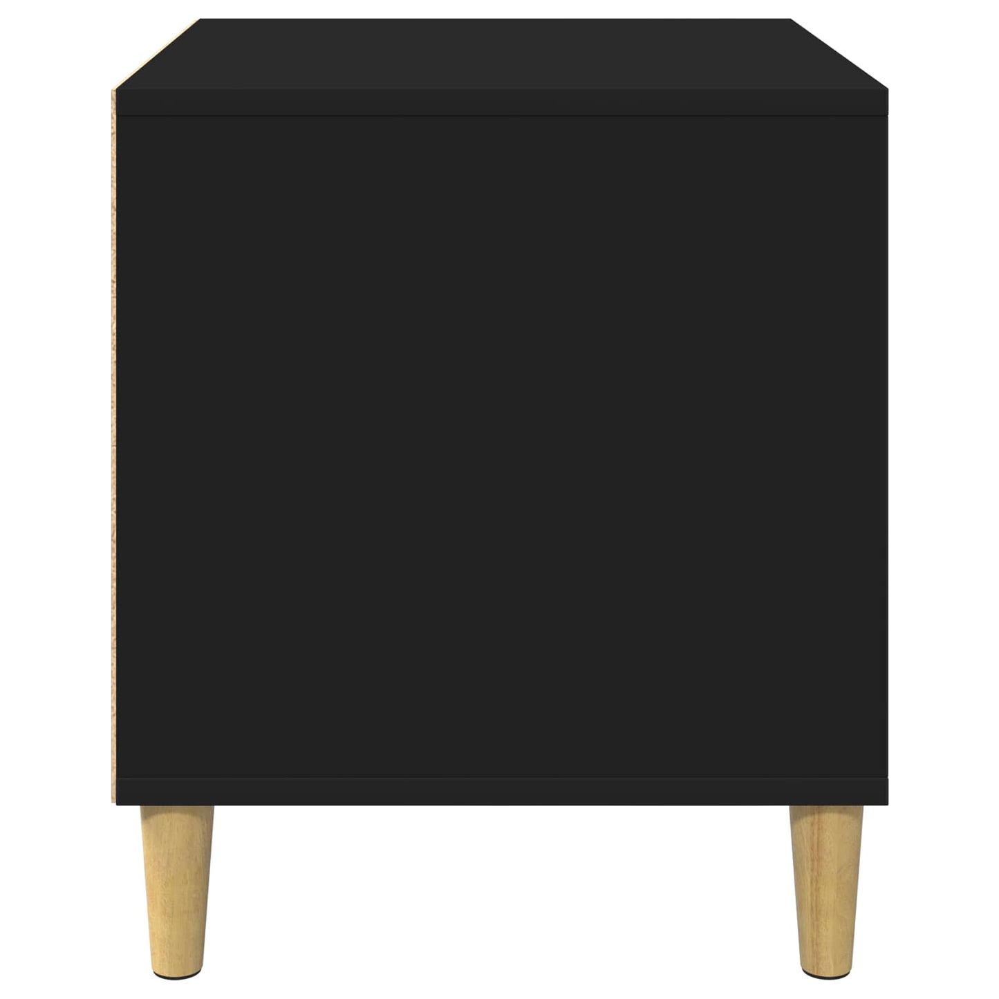 Hondenhuis Zwart 44 x 42 x 49 cm Bewerkt hout is nu te koop bij PeponiXL, paradijselijk wonen!