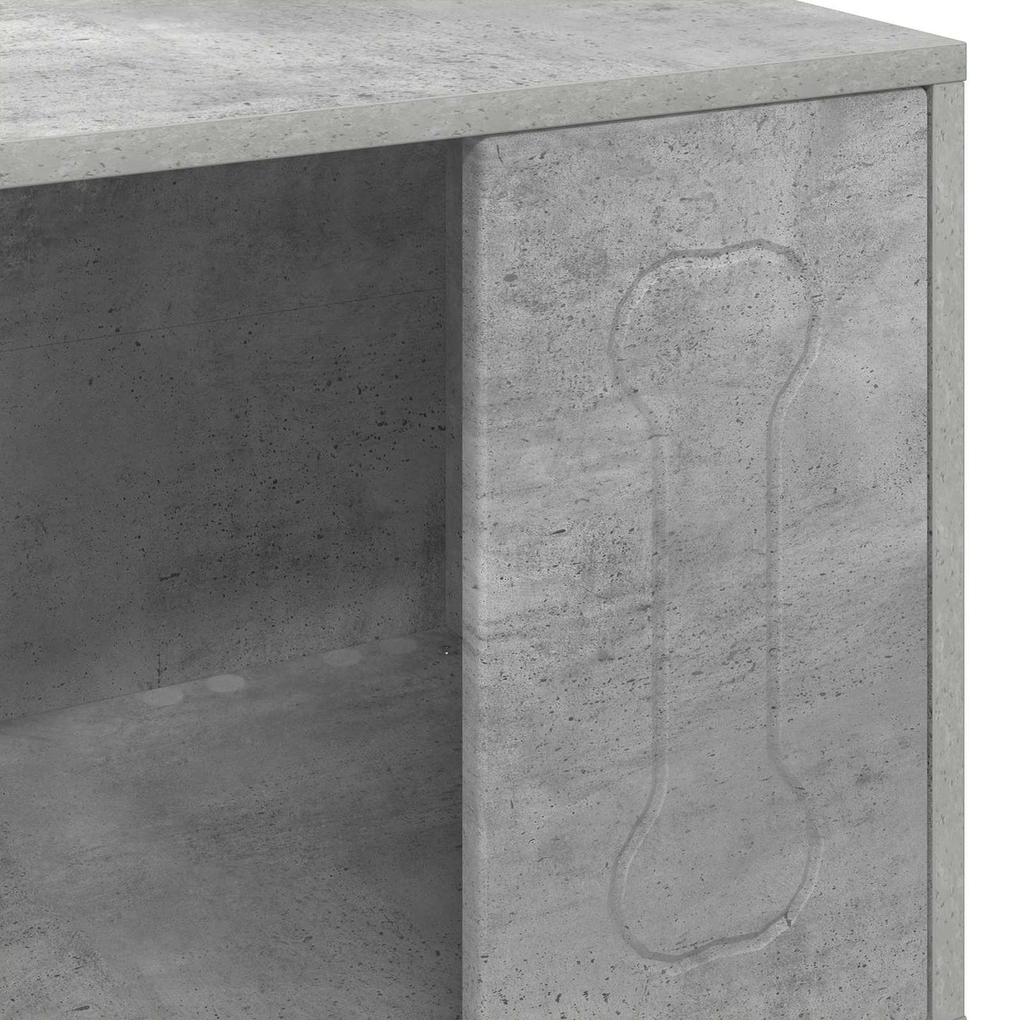 Hondenhuis Beton 44 x 42 x 49 cm Bewerkt hout is nu te koop bij PeponiXL, paradijselijk wonen!