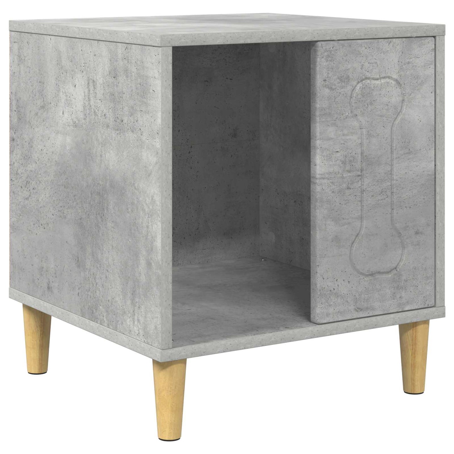 Hondenhuis Beton 44 x 42 x 49 cm Bewerkt hout is nu te koop bij PeponiXL, paradijselijk wonen!