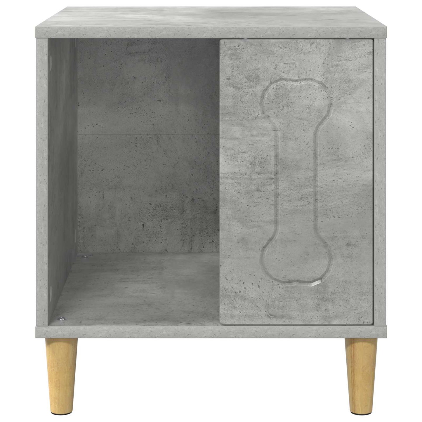Hondenhuis Beton 44 x 42 x 49 cm Bewerkt hout is nu te koop bij PeponiXL, paradijselijk wonen!
