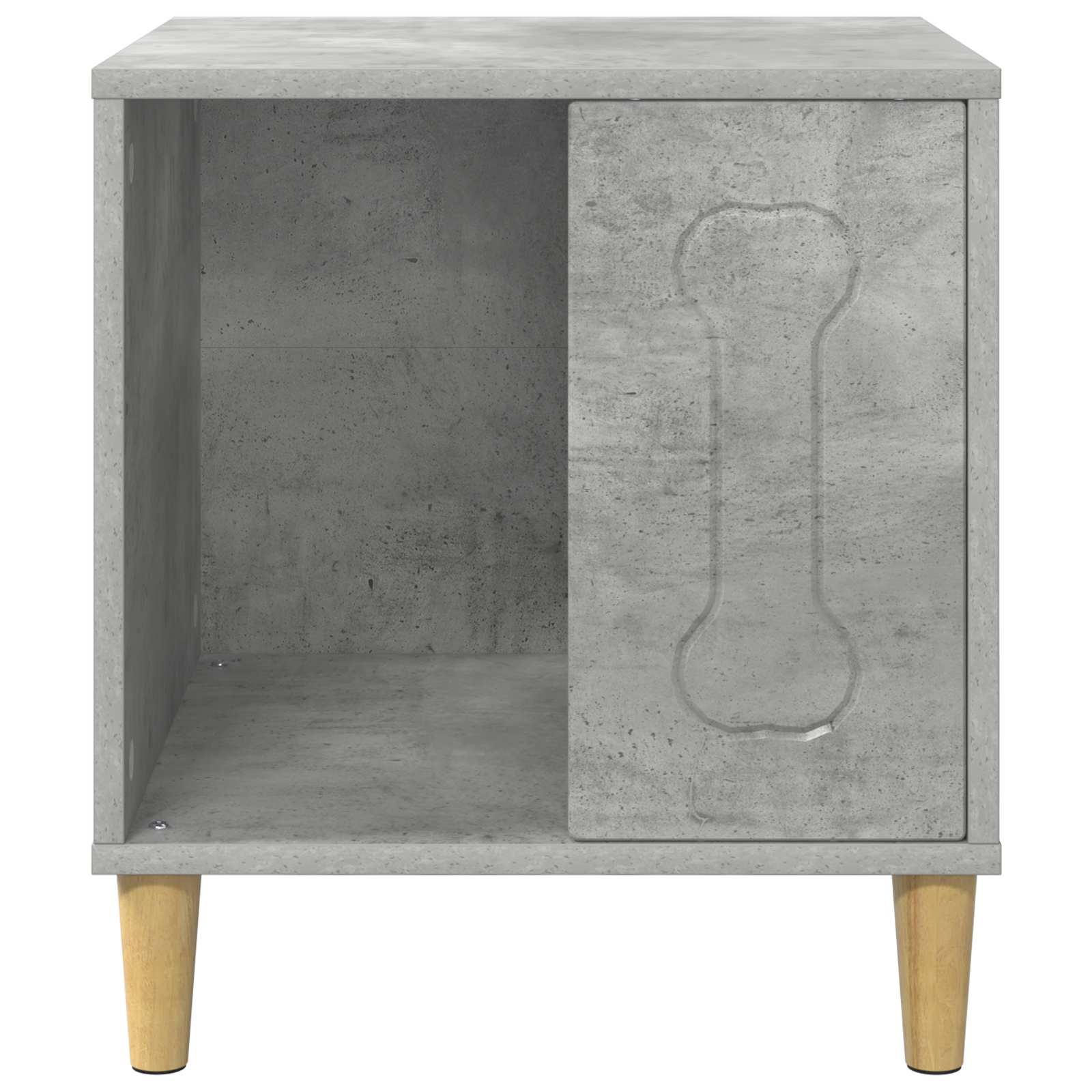 Hondenhuis Beton 44 x 42 x 49 cm Bewerkt hout is nu te koop bij PeponiXL, paradijselijk wonen!