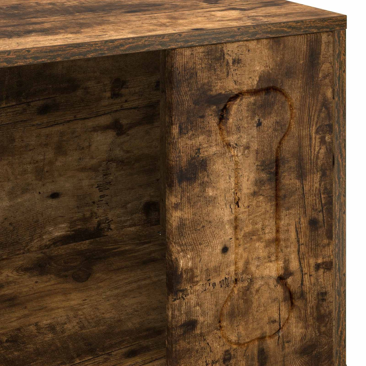 Hondenhuis Gerookt eiken 44 x 42 x 49 cm Bewerkt hout is nu te koop bij PeponiXL, paradijselijk wonen!