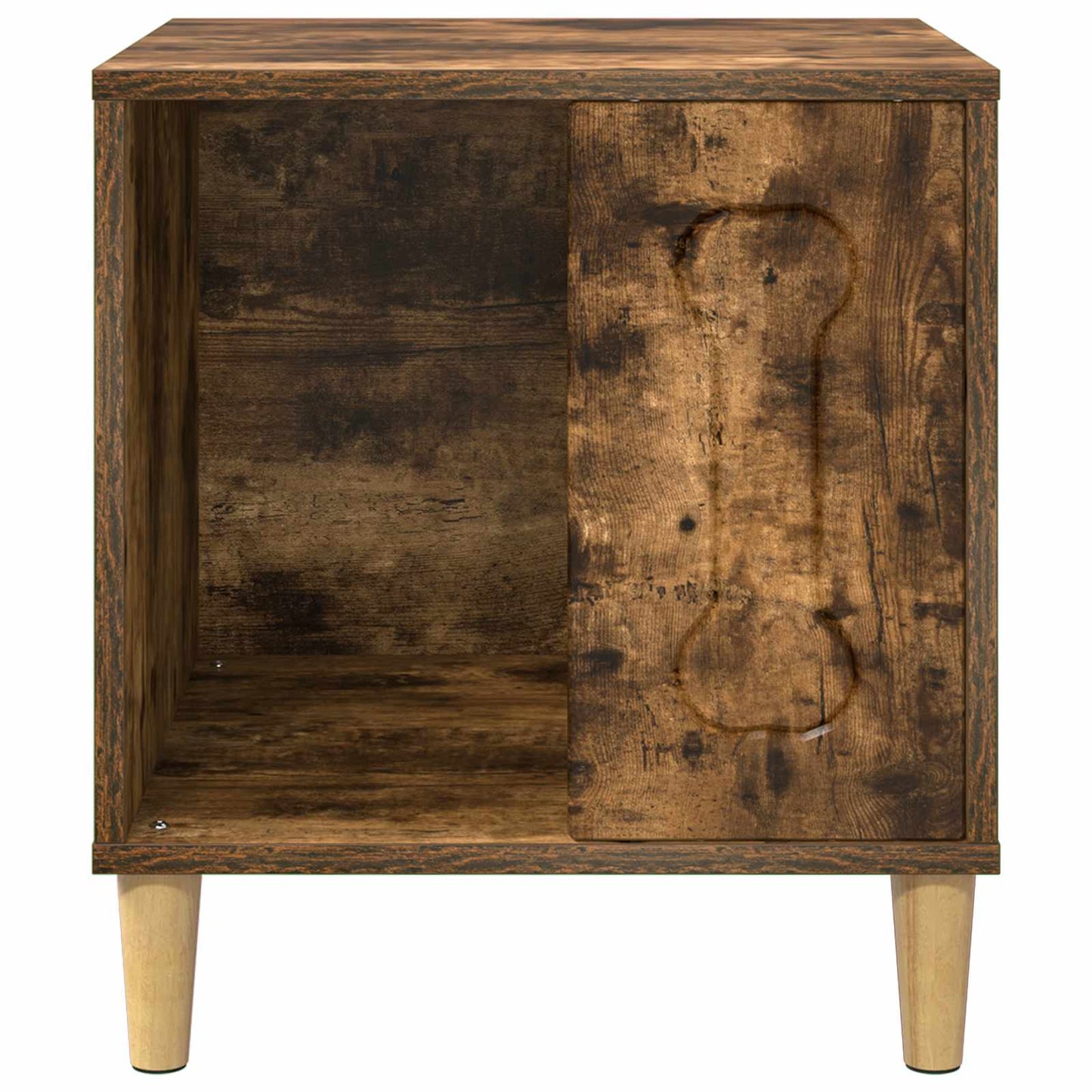 Hondenhuis Gerookt eiken 44 x 42 x 49 cm Bewerkt hout is nu te koop bij PeponiXL, paradijselijk wonen!