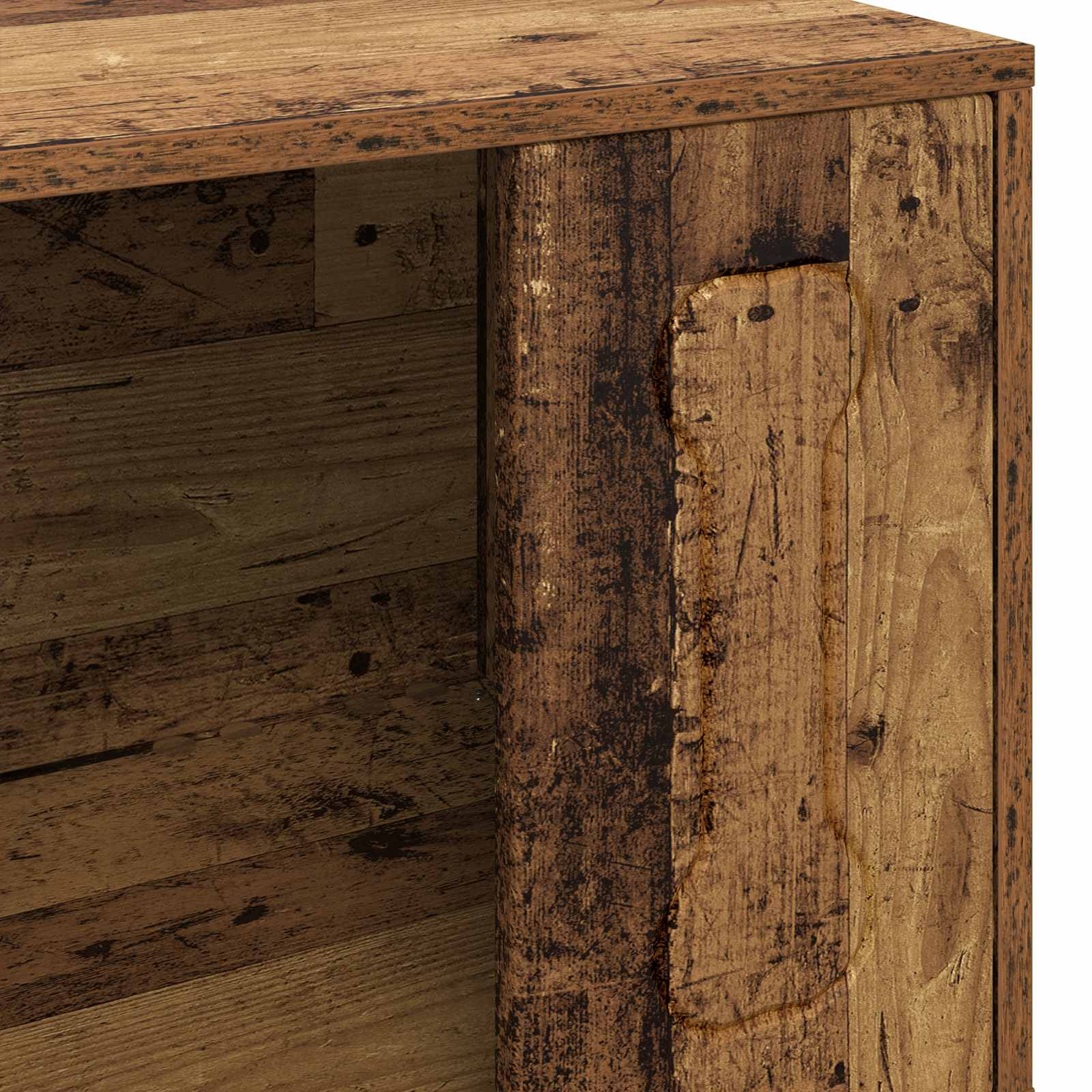Hondenhuis Oudhout 44 x 42 x 49 cm Bewerkt hout is nu te koop bij PeponiXL, paradijselijk wonen!