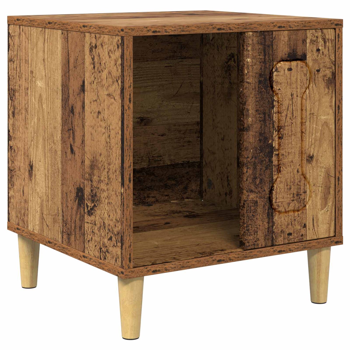 Hondenhuis Oudhout 44 x 42 x 49 cm Bewerkt hout is nu te koop bij PeponiXL, paradijselijk wonen!