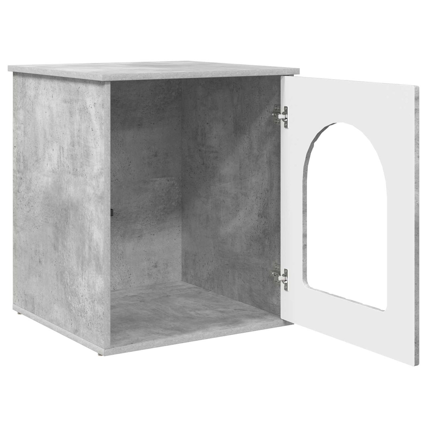 Kattenhuis Beton 53 x 52 x 62 cm Bewerkt hout is nu te koop bij PeponiXL, paradijselijk wonen!