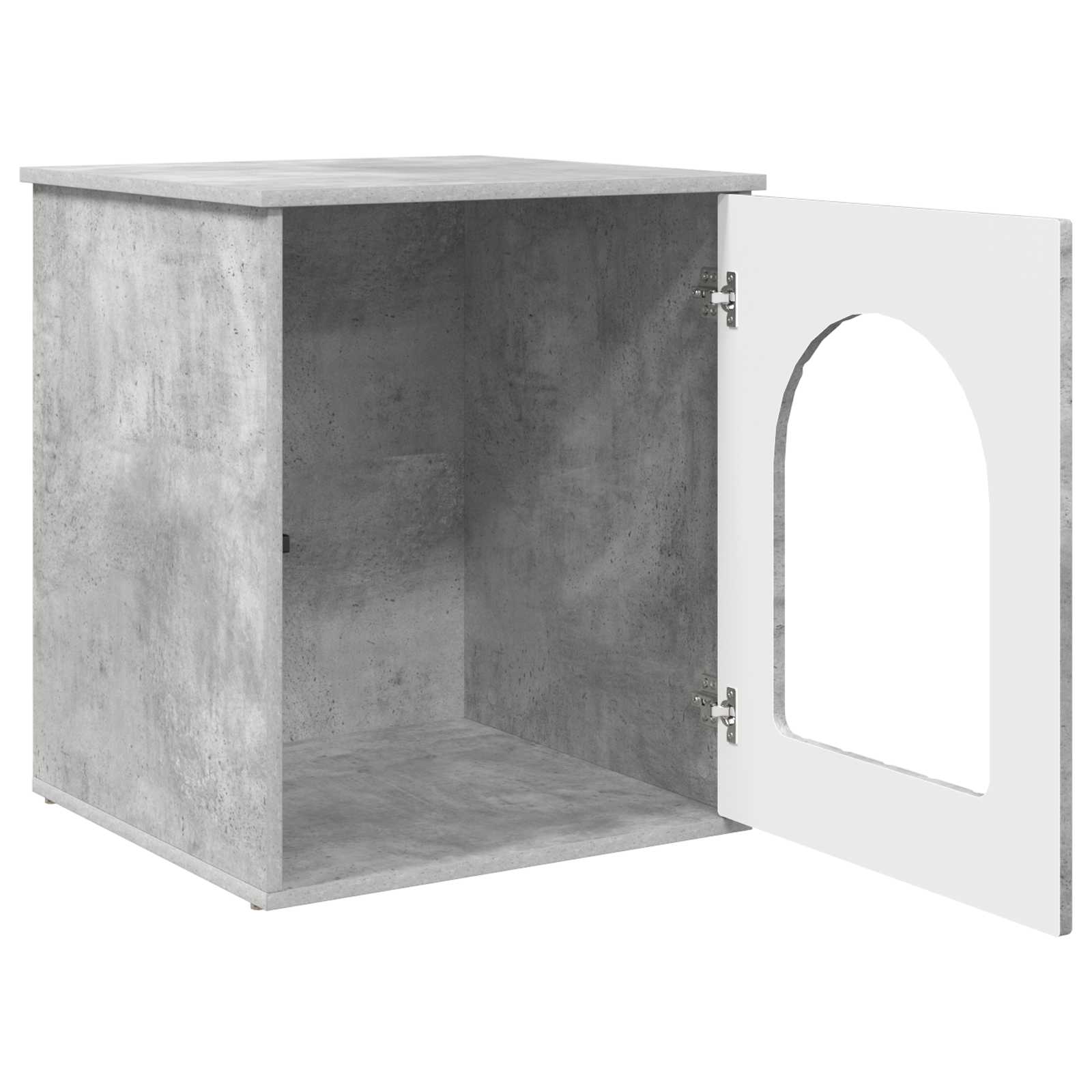 Kattenhuis Beton 53 x 52 x 62 cm Bewerkt hout is nu te koop bij PeponiXL, paradijselijk wonen!