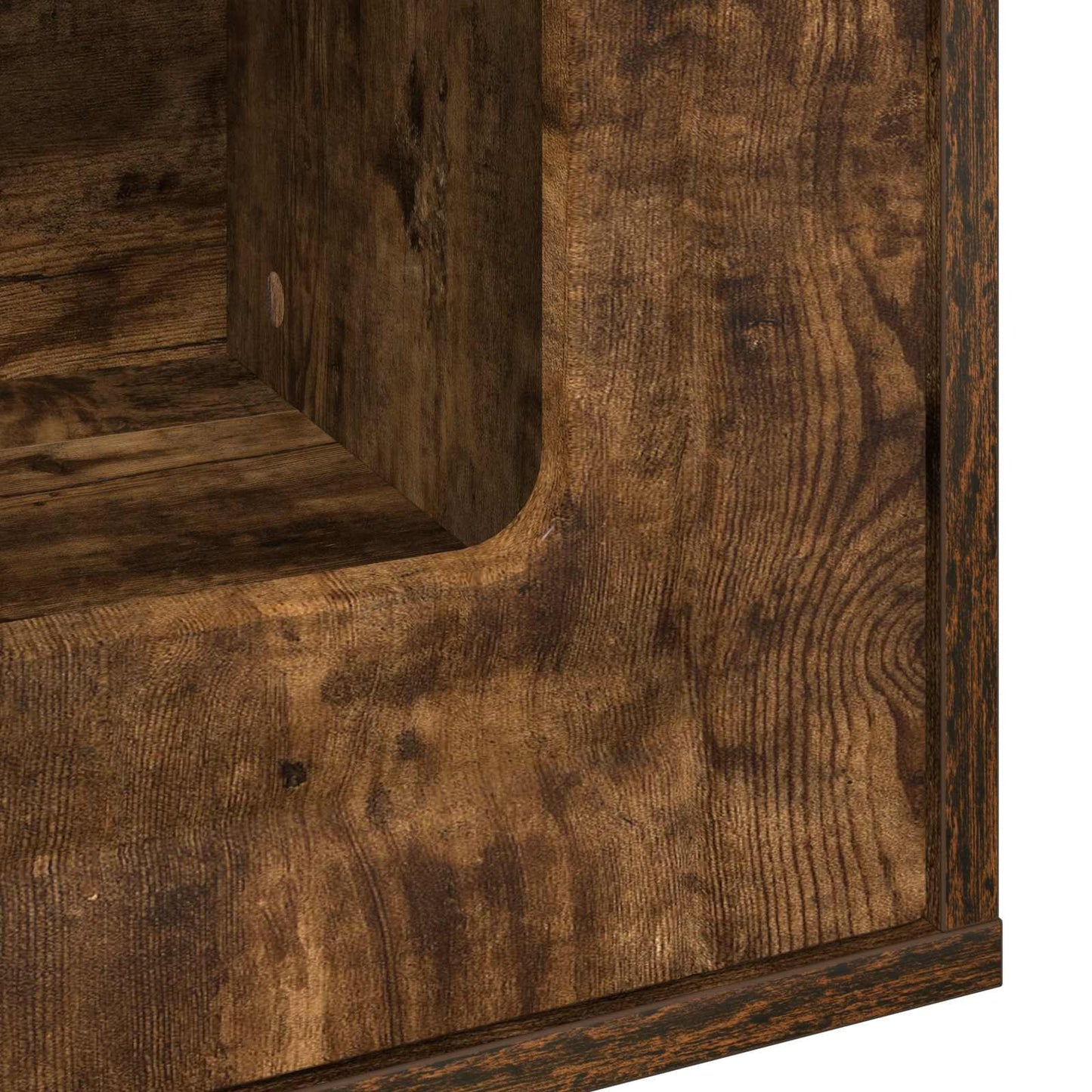 Kattenhuis Gerookt eiken 53 x 52 x 62 cm Bewerkt hout is nu te koop bij PeponiXL, paradijselijk wonen!