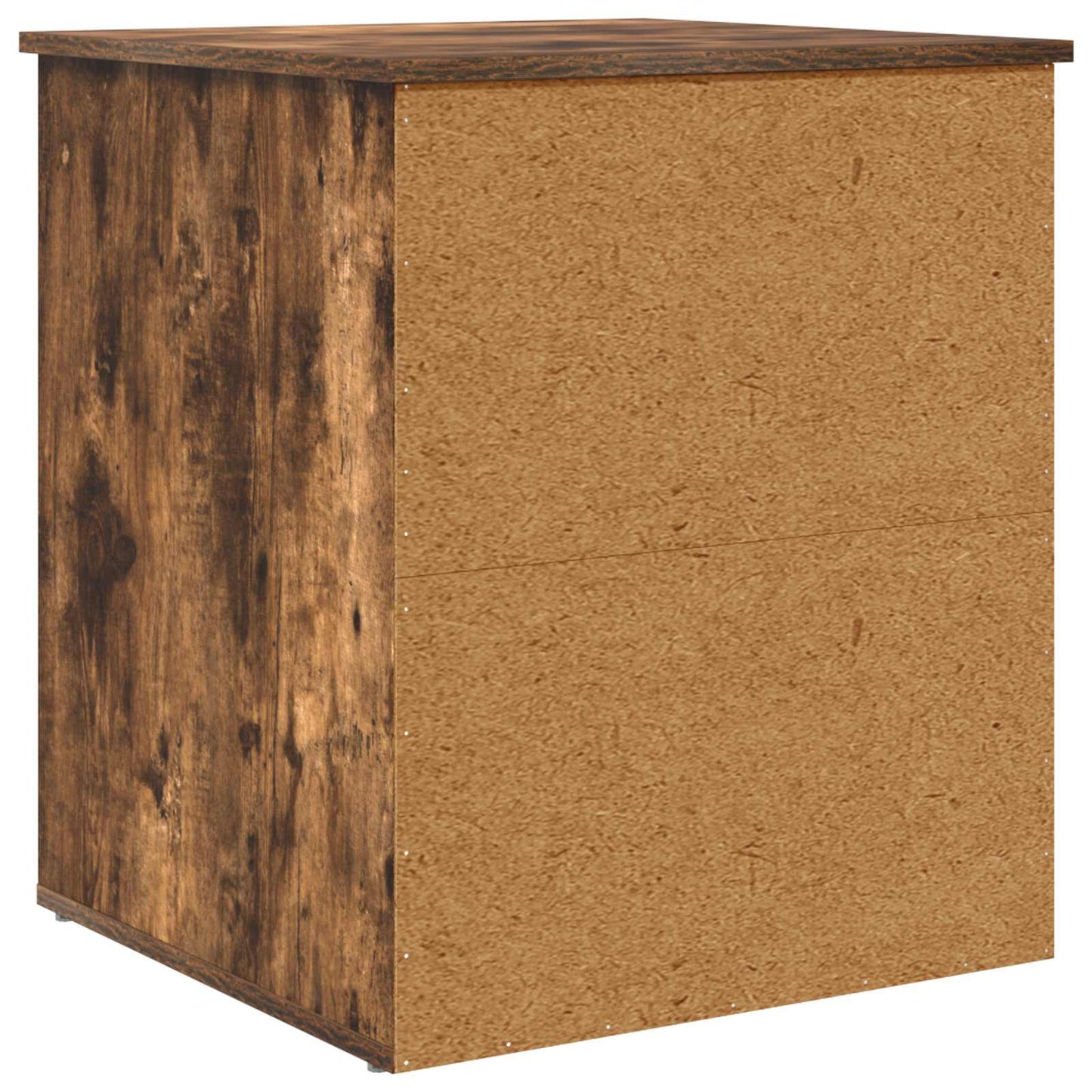 Kattenhuis Gerookt eiken 53 x 52 x 62 cm Bewerkt hout is nu te koop bij PeponiXL, paradijselijk wonen!