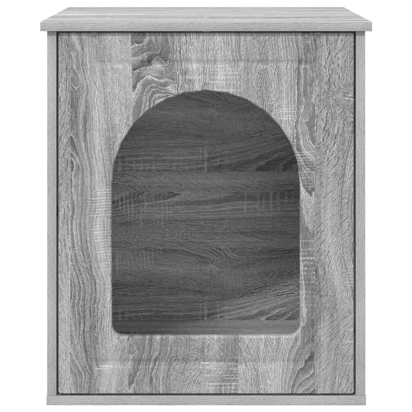 Kattenhuis Grijs Sonoma 53 x 52 x 62 cm Bewerkt hout is nu te koop bij PeponiXL, paradijselijk wonen!