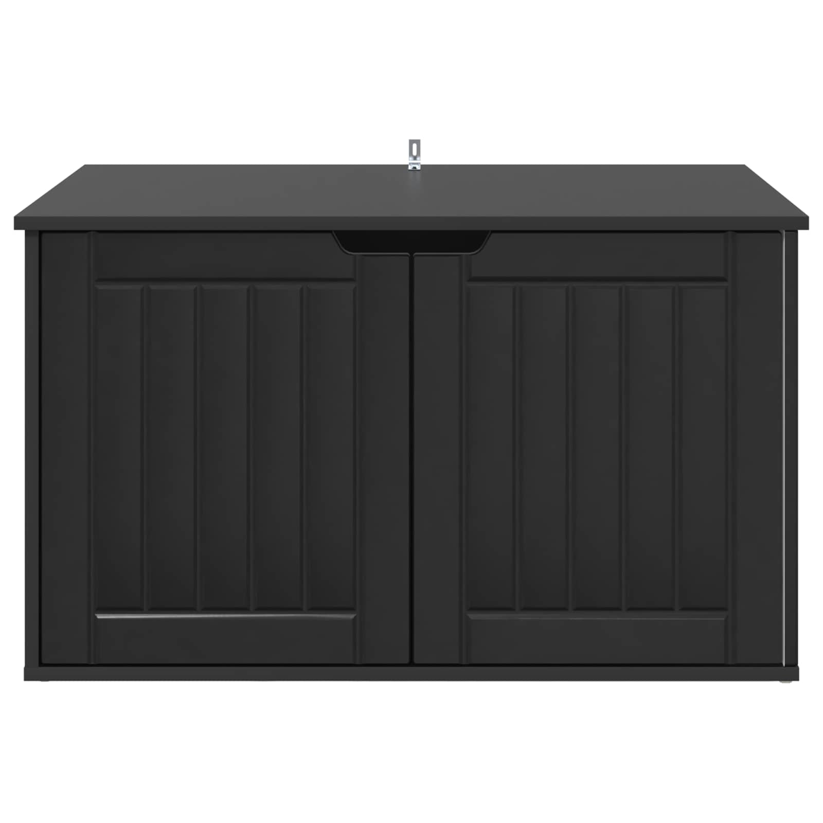 Kattenhuis Zwart 85 x 55 x 50,5 cm Bewerkt hout is nu te koop bij PeponiXL, paradijselijk wonen!