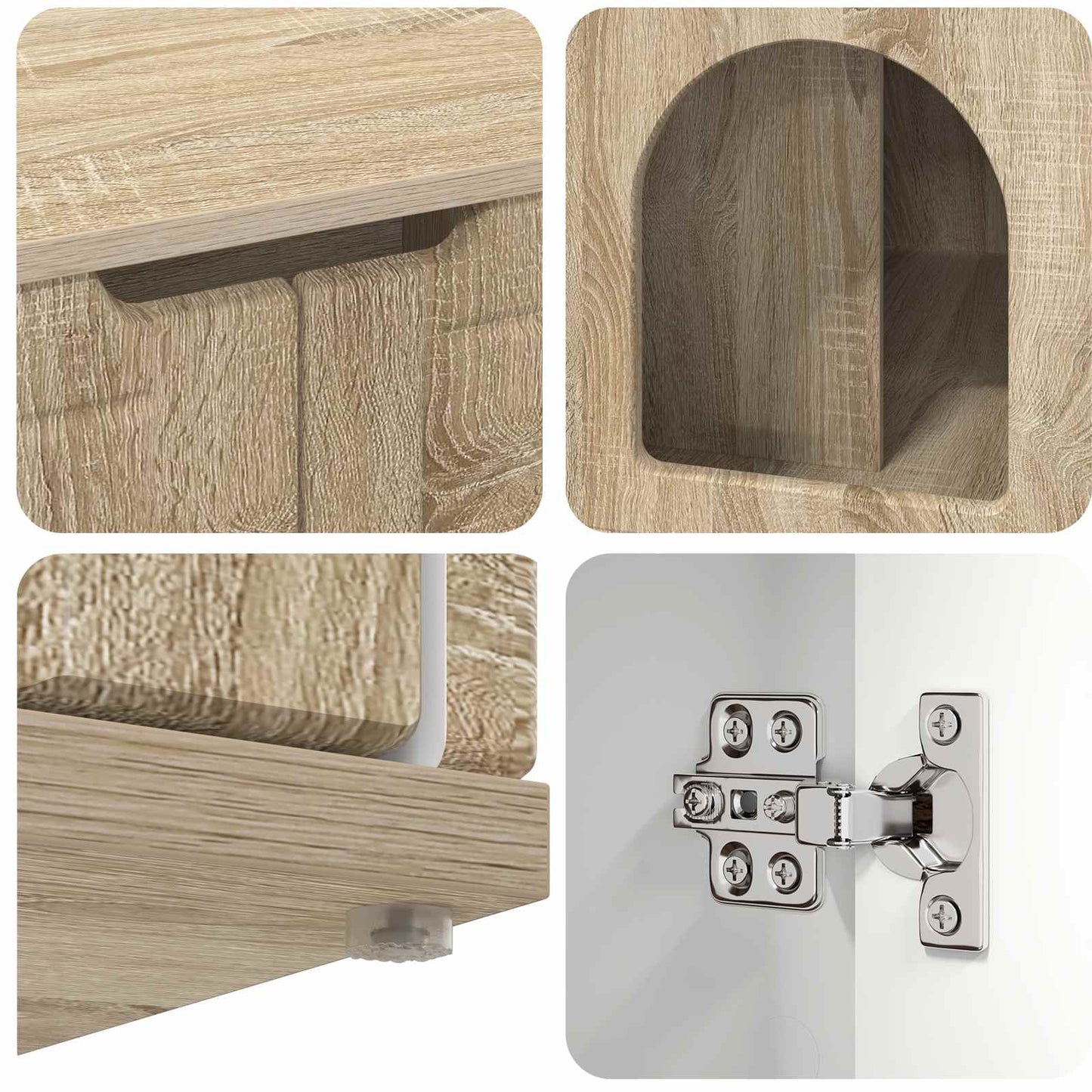 Kattenhuis Sonoma 85 x 55 x 50,5 cm Bewerkt hout is nu te koop bij PeponiXL, paradijselijk wonen!