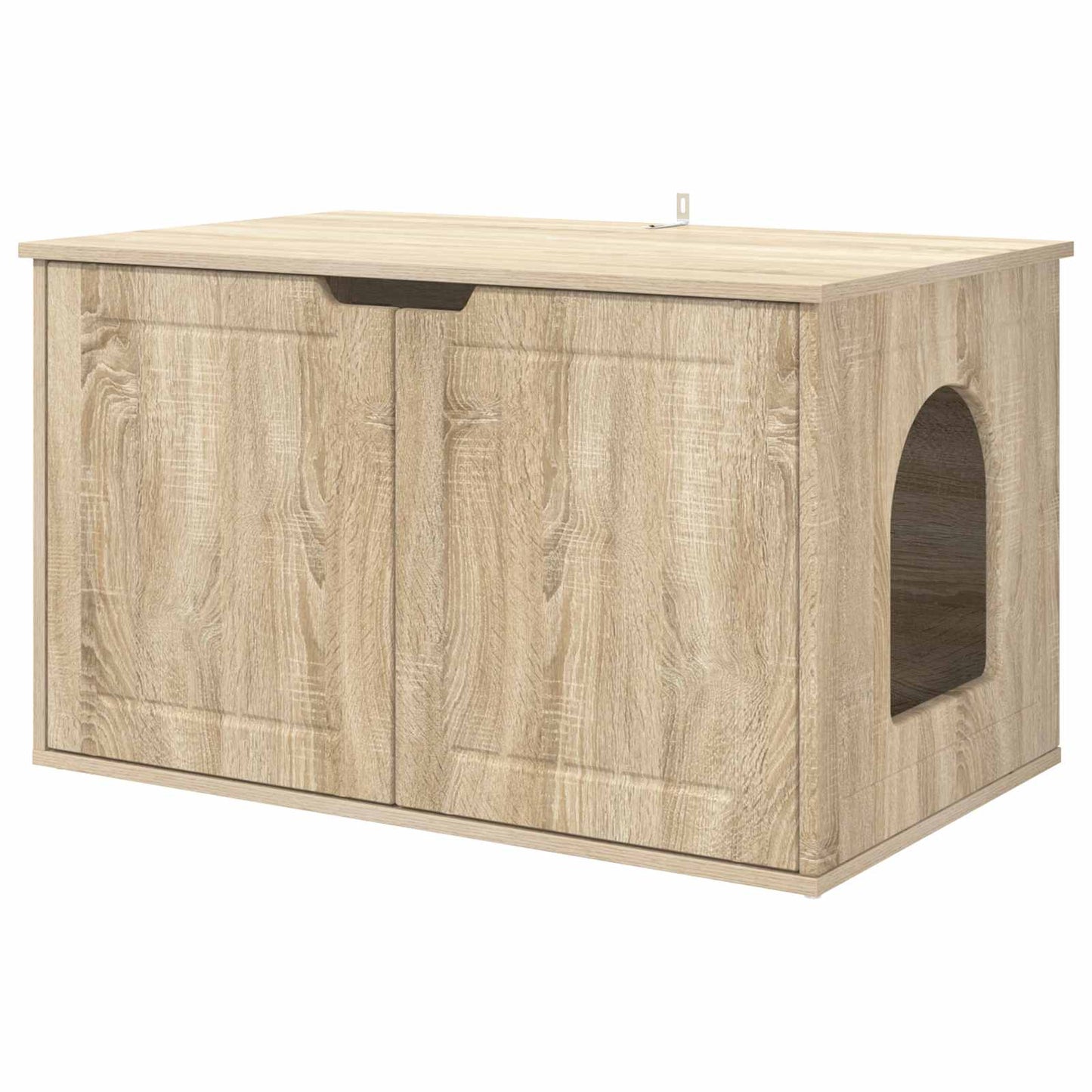 Kattenhuis Sonoma 85 x 55 x 50,5 cm Bewerkt hout is nu te koop bij PeponiXL, paradijselijk wonen!