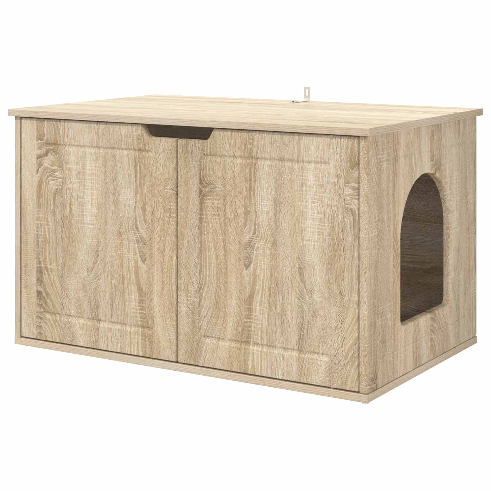 Kattenhuis Sonoma 85 x 55 x 50,5 cm Bewerkt hout is nu te koop bij PeponiXL, paradijselijk wonen!