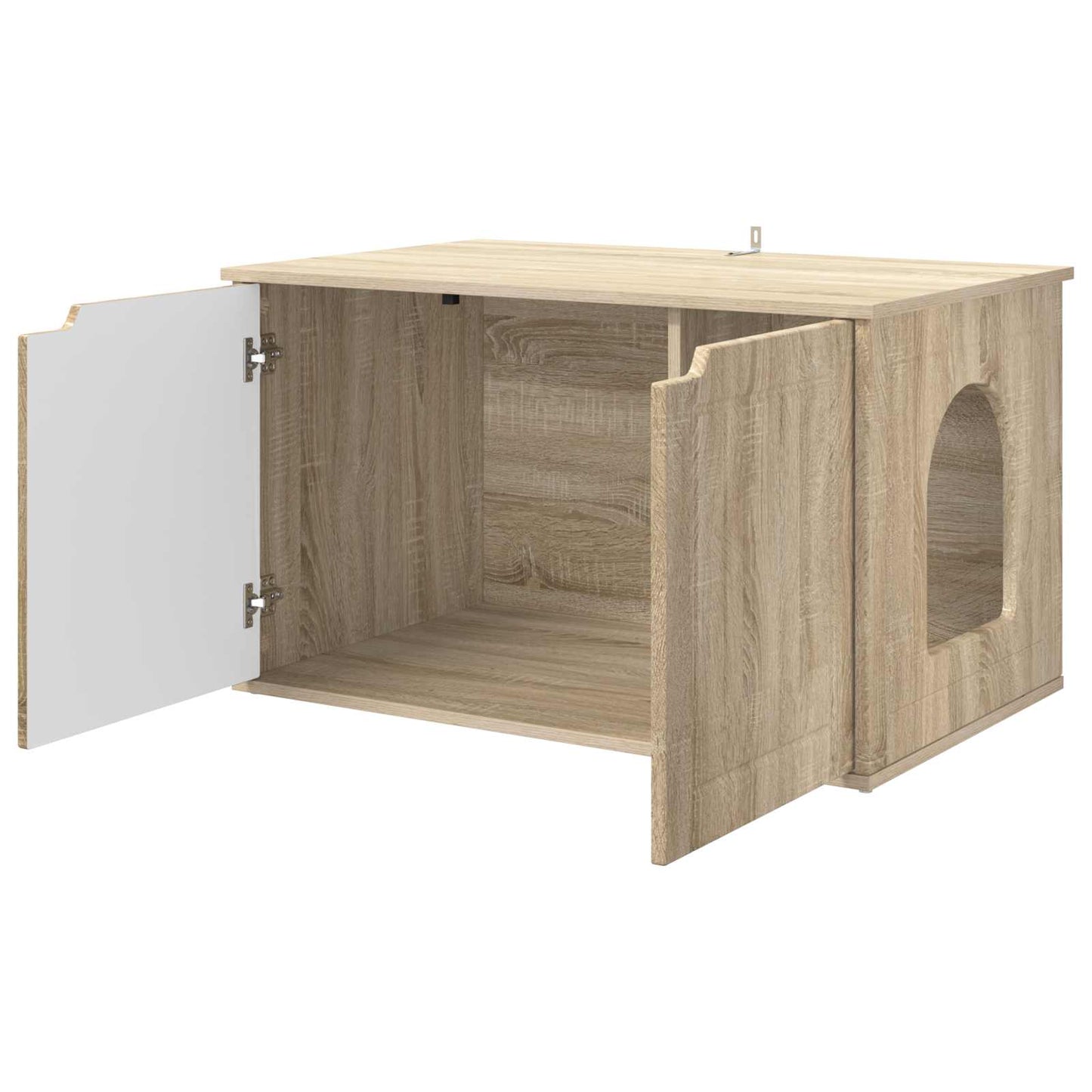 Kattenhuis Sonoma 85 x 55 x 50,5 cm Bewerkt hout is nu te koop bij PeponiXL, paradijselijk wonen!