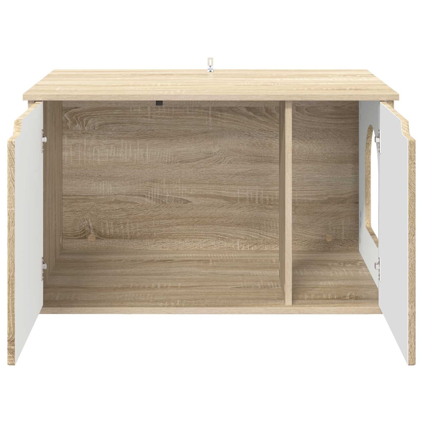 Kattenhuis Sonoma 85 x 55 x 50,5 cm Bewerkt hout is nu te koop bij PeponiXL, paradijselijk wonen!