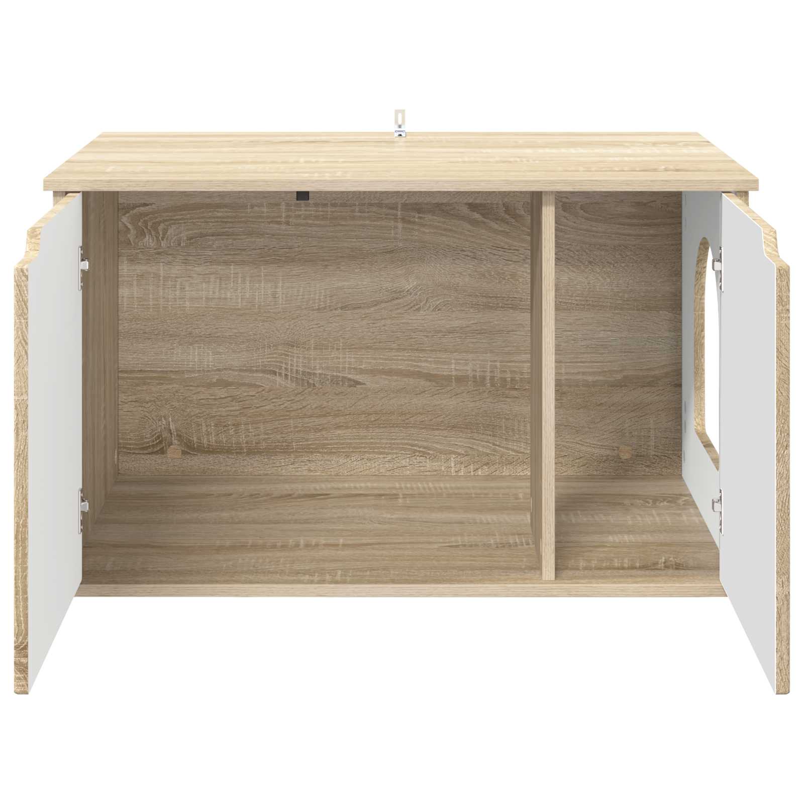 Kattenhuis Sonoma 85 x 55 x 50,5 cm Bewerkt hout is nu te koop bij PeponiXL, paradijselijk wonen!