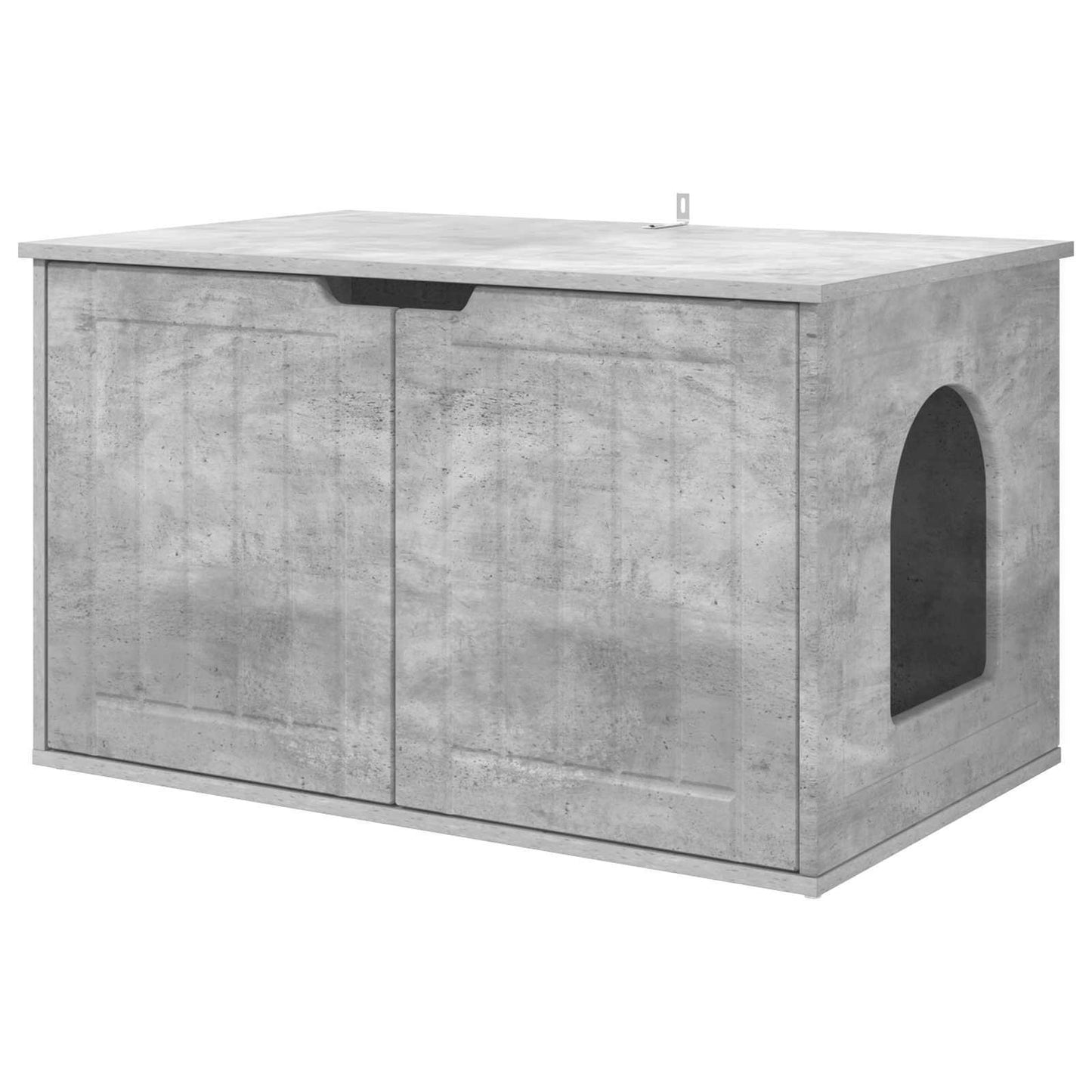 Kattenhuis Beton 85 x 55 x 50,5 cm Bewerkt hout is nu te koop bij PeponiXL, paradijselijk wonen!