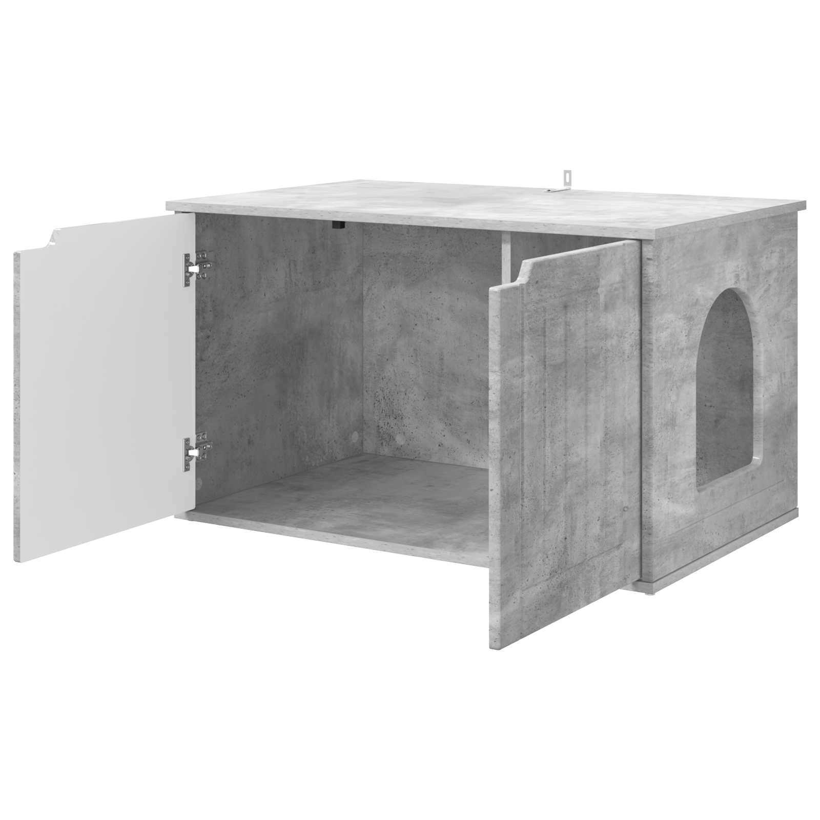 Kattenhuis Beton 85 x 55 x 50,5 cm Bewerkt hout is nu te koop bij PeponiXL, paradijselijk wonen!