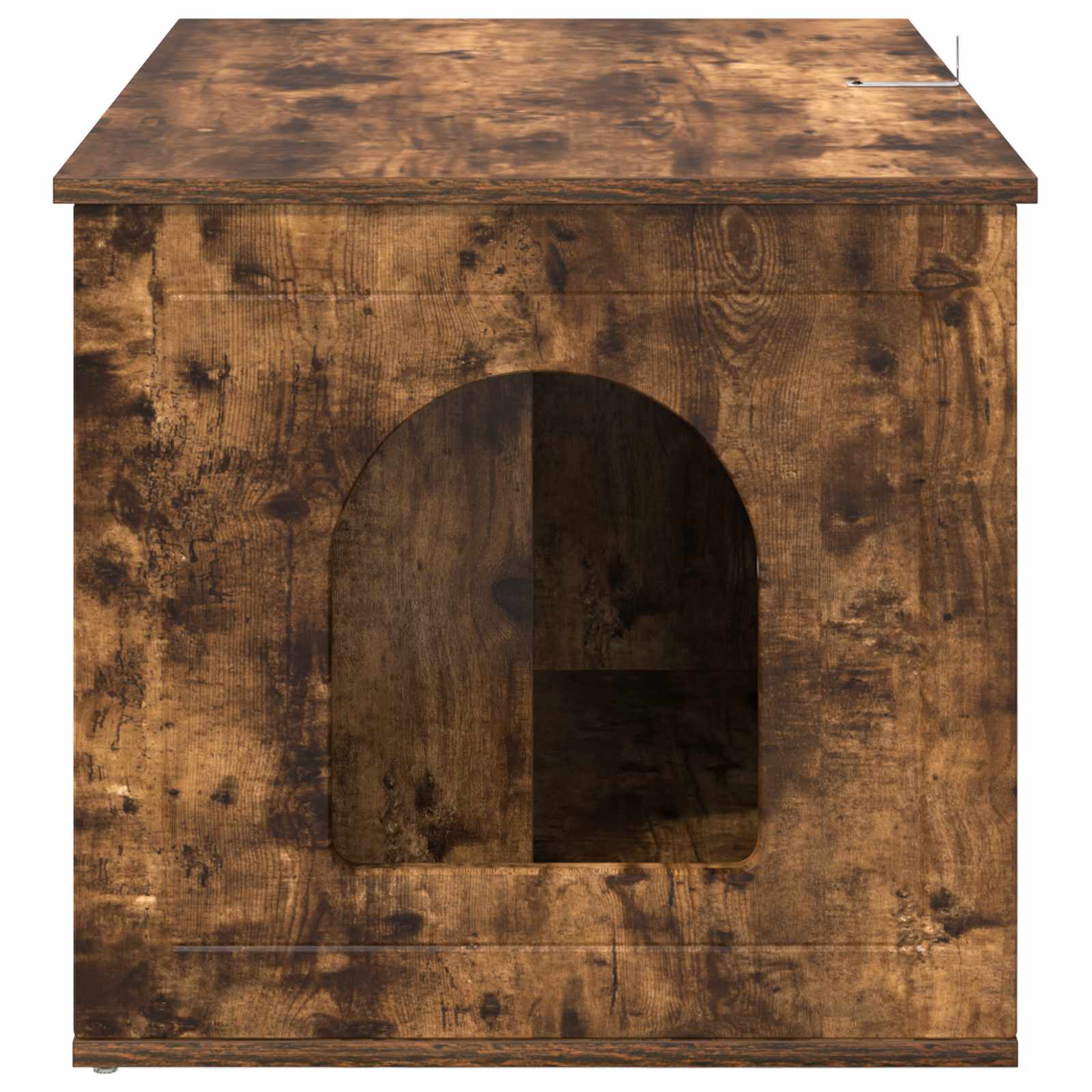 Kattenhuis Gerookt eiken 85 x 55 x 50,5 cm Bewerkt hout is nu te koop bij PeponiXL, paradijselijk wonen!