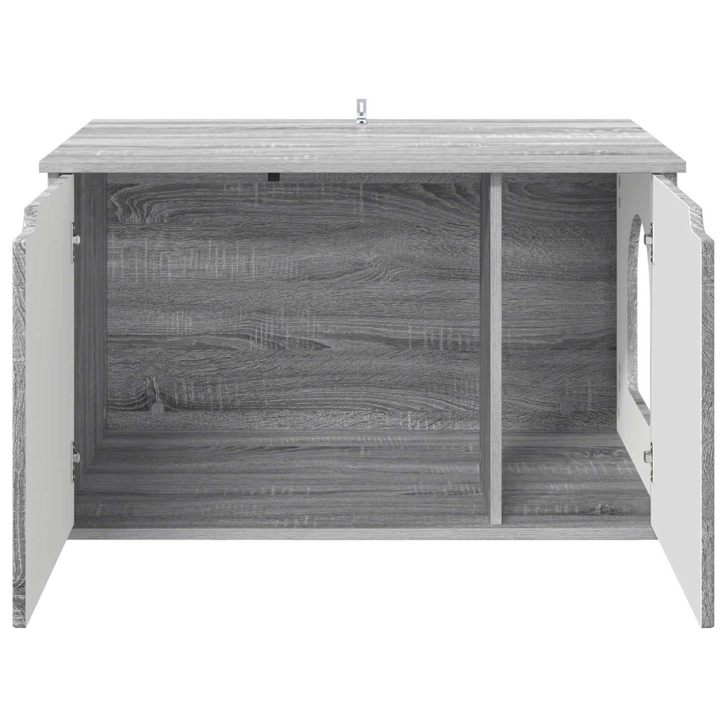 Kattenhuis Grijs Sonoma 85 x 55 x 50,5 cm Bewerkt hout is nu te koop bij PeponiXL, paradijselijk wonen!