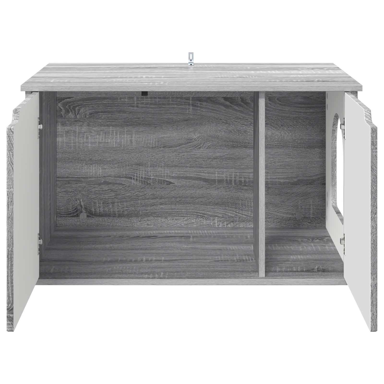 Kattenhuis Grijs Sonoma 85 x 55 x 50,5 cm Bewerkt hout is nu te koop bij PeponiXL, paradijselijk wonen!