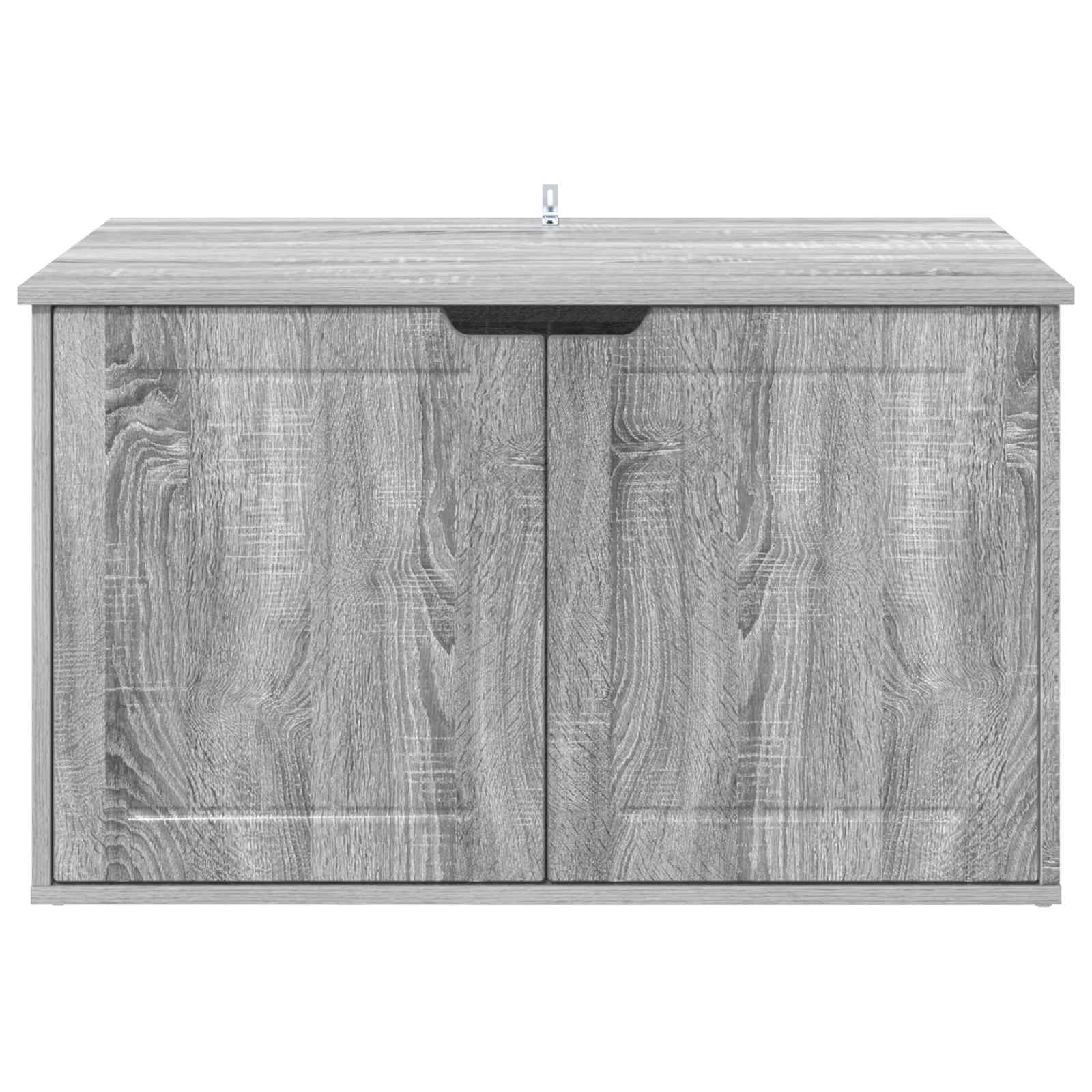 Kattenhuis Grijs Sonoma 85 x 55 x 50,5 cm Bewerkt hout is nu te koop bij PeponiXL, paradijselijk wonen!