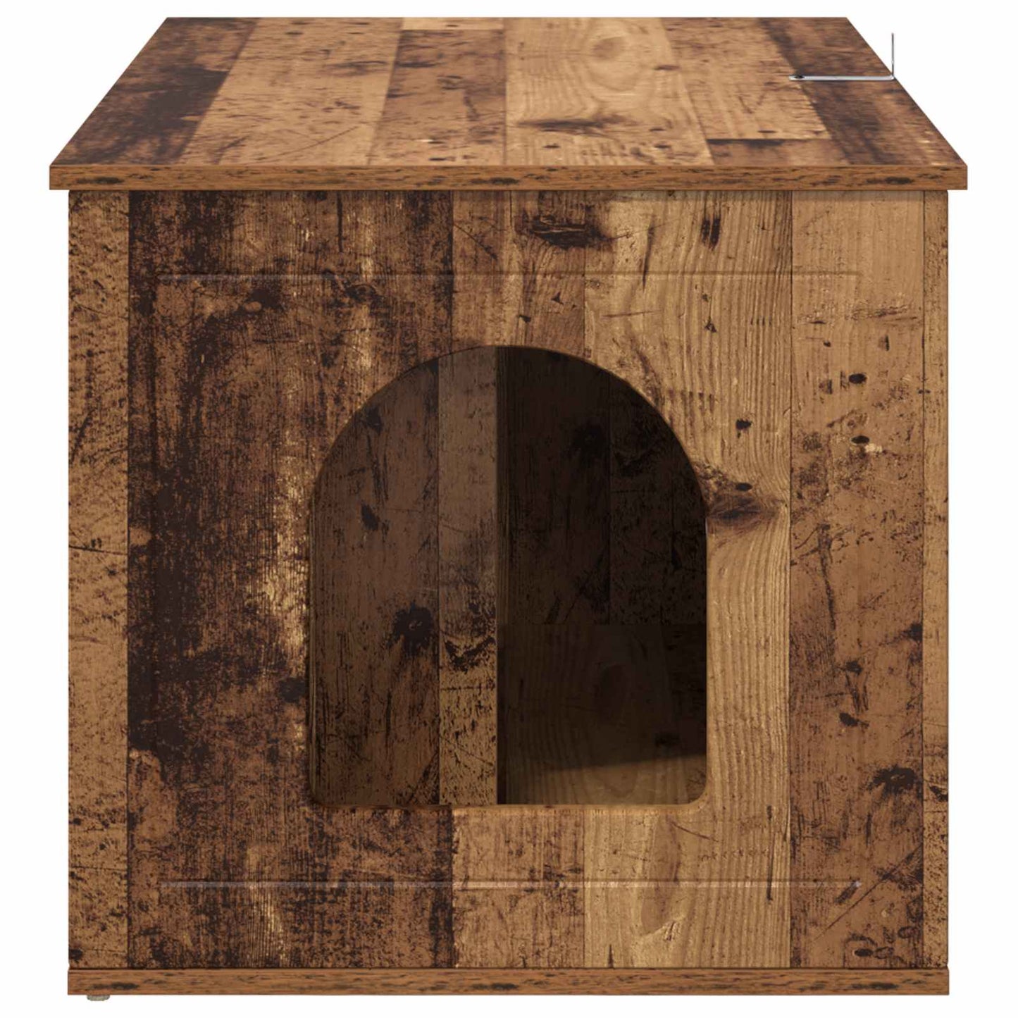 Kattenhuis Oudhout 85 x 55 x 50,5 cm Bewerkt hout is nu te koop bij PeponiXL, paradijselijk wonen!