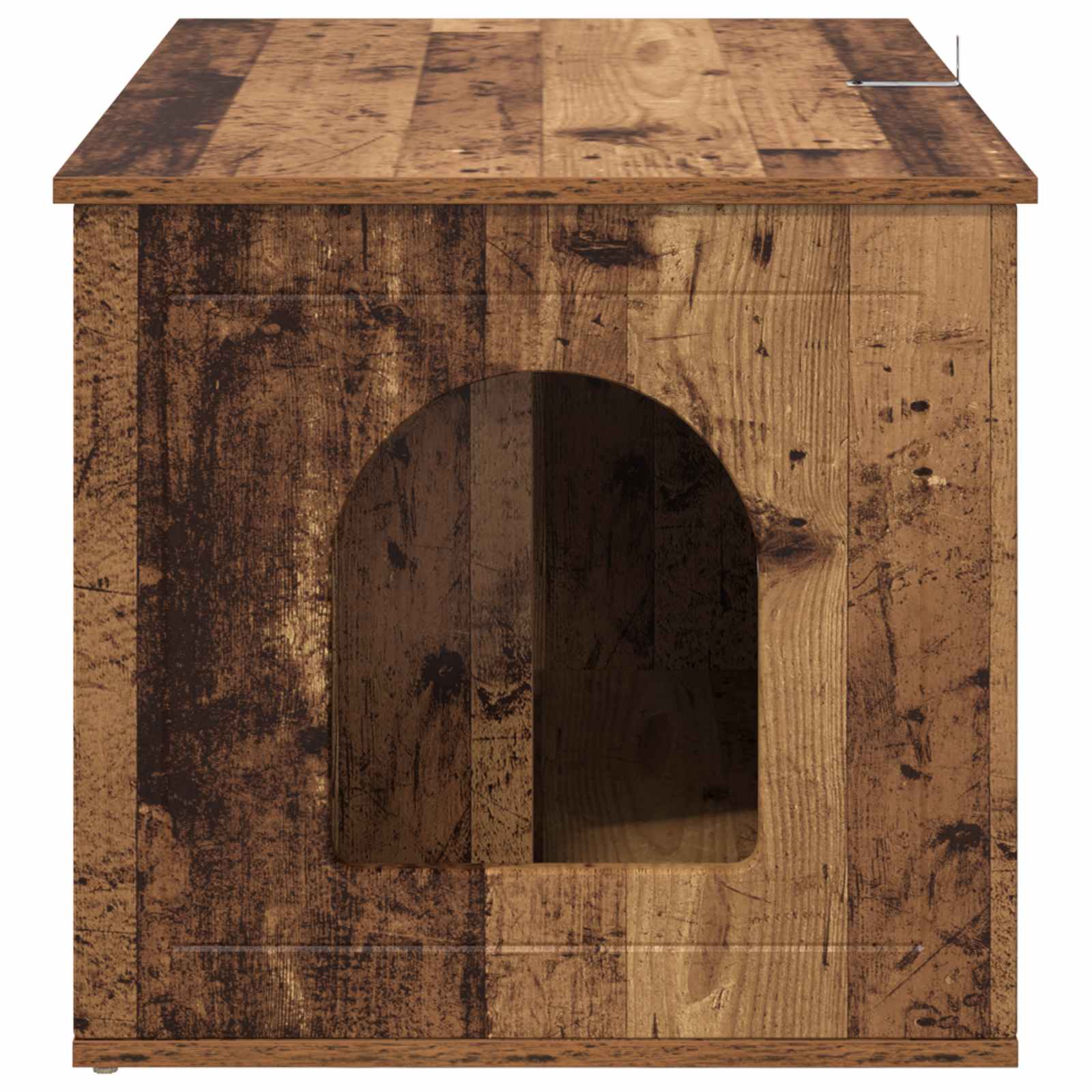 Kattenhuis Oudhout 85 x 55 x 50,5 cm Bewerkt hout is nu te koop bij PeponiXL, paradijselijk wonen!