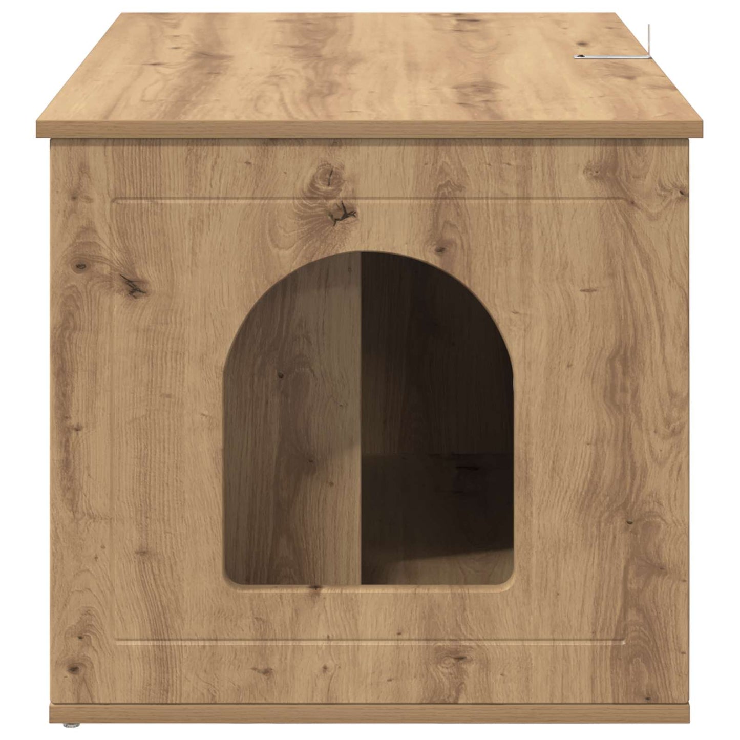 Kattenhuis Ambachtelijk eiken 85 x 55 x 50,5 cm Bewerkt hout is nu te koop bij PeponiXL, paradijselijk wonen!