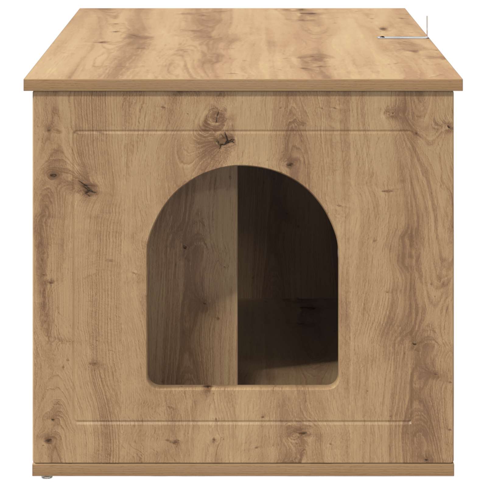 Kattenhuis Ambachtelijk eiken 85 x 55 x 50,5 cm Bewerkt hout is nu te koop bij PeponiXL, paradijselijk wonen!
