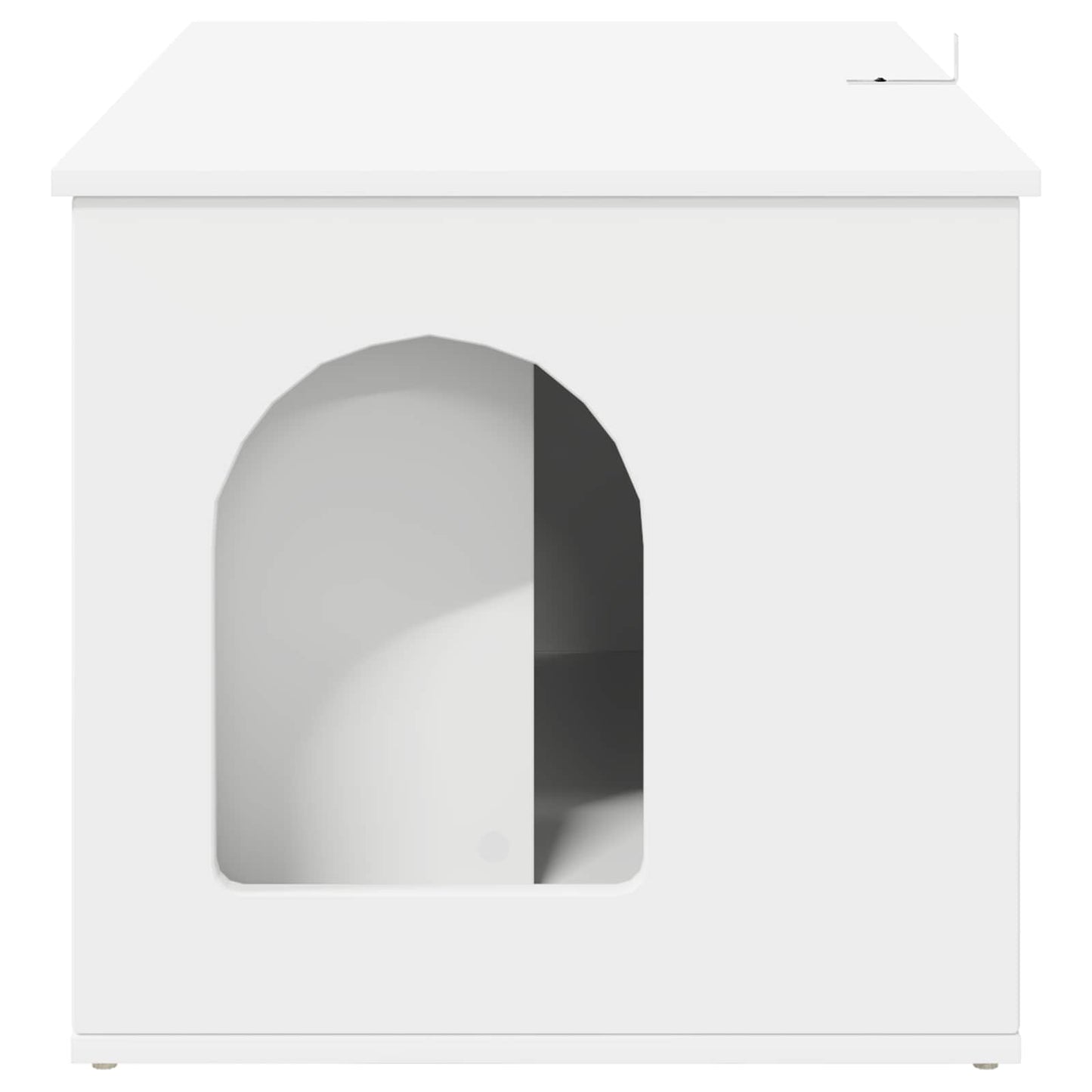 Kattenhuis Wit 85 x 55 x 50,5 cm Bewerkt hout is nu te koop bij PeponiXL, paradijselijk wonen!