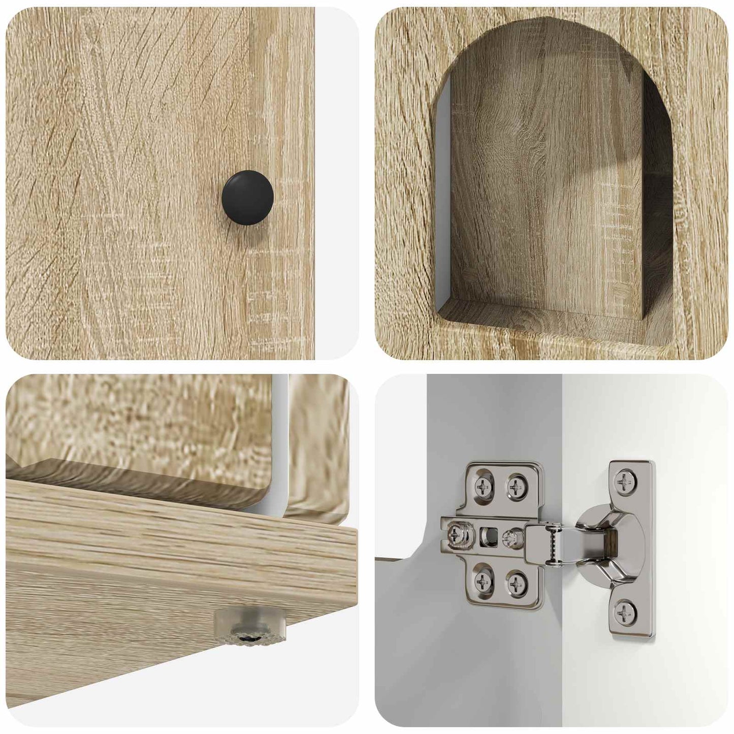 Kattenhuis Sonoma 85 x 55 x 50,5 cm Bewerkt hout is nu te koop bij PeponiXL, paradijselijk wonen!