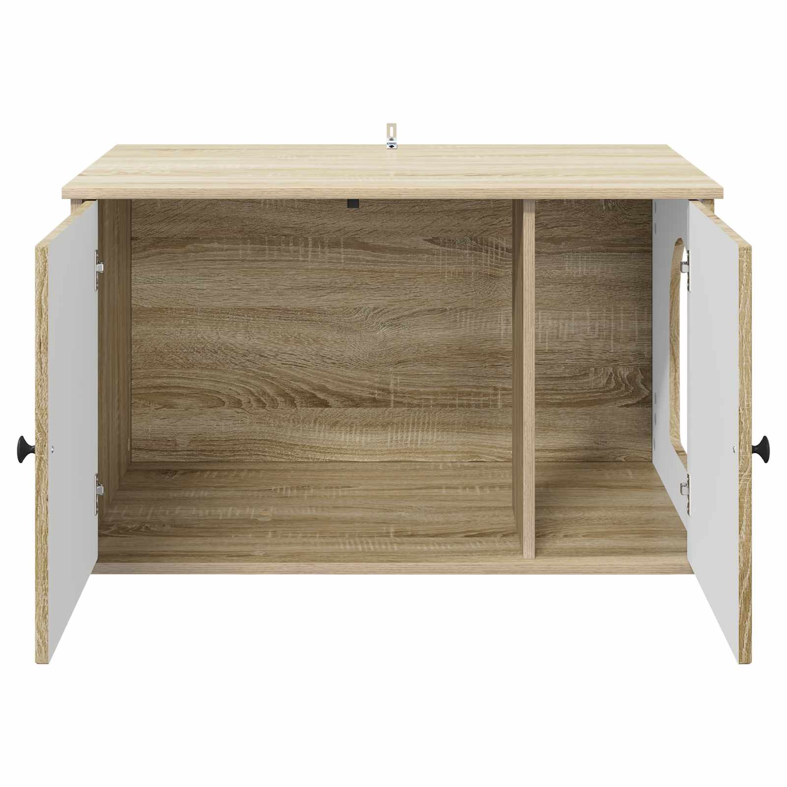 Kattenhuis Sonoma 85 x 55 x 50,5 cm Bewerkt hout is nu te koop bij PeponiXL, paradijselijk wonen!