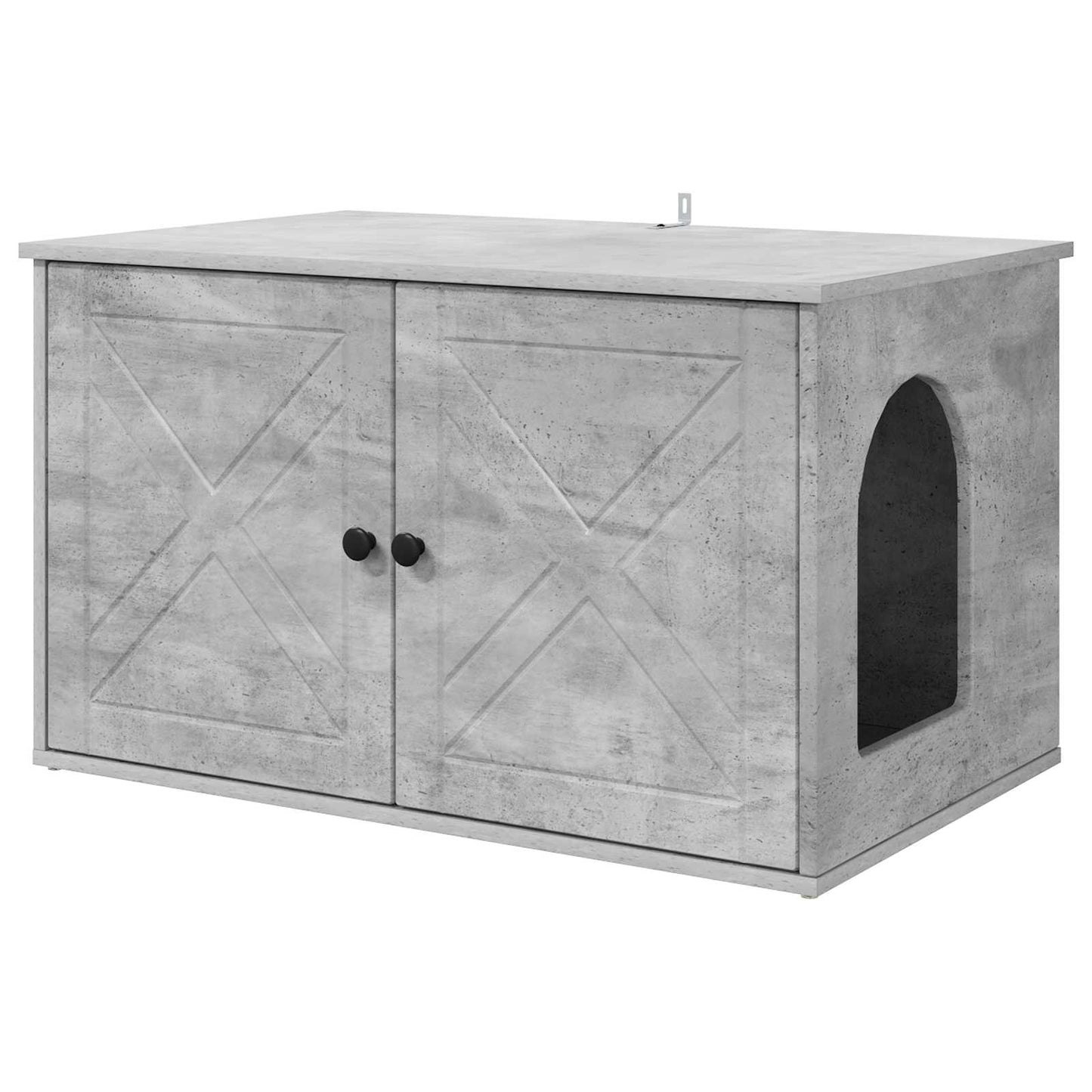 Kattenhuis Beton 85 x 55 x 50 cm Bewerkt hout is nu te koop bij PeponiXL, paradijselijk wonen!