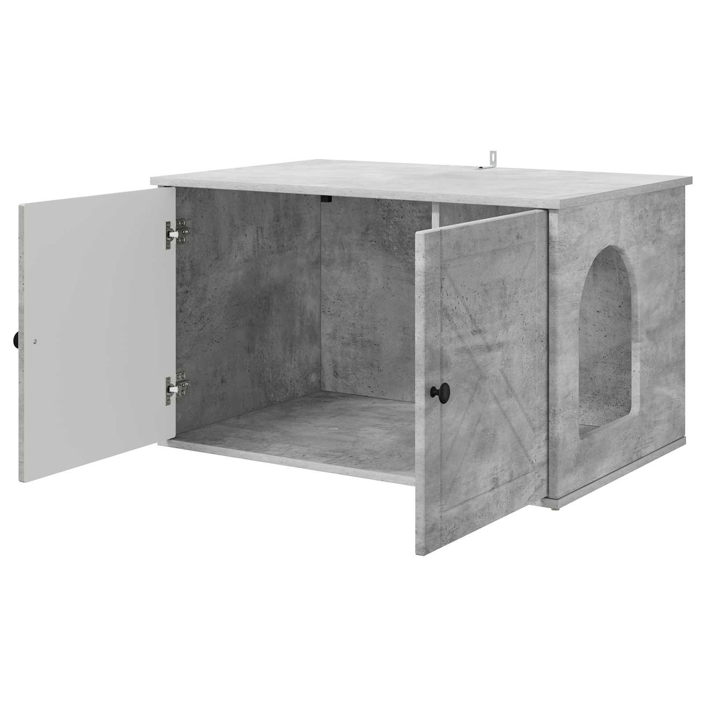 Kattenhuis Beton 85 x 55 x 50 cm Bewerkt hout is nu te koop bij PeponiXL, paradijselijk wonen!
